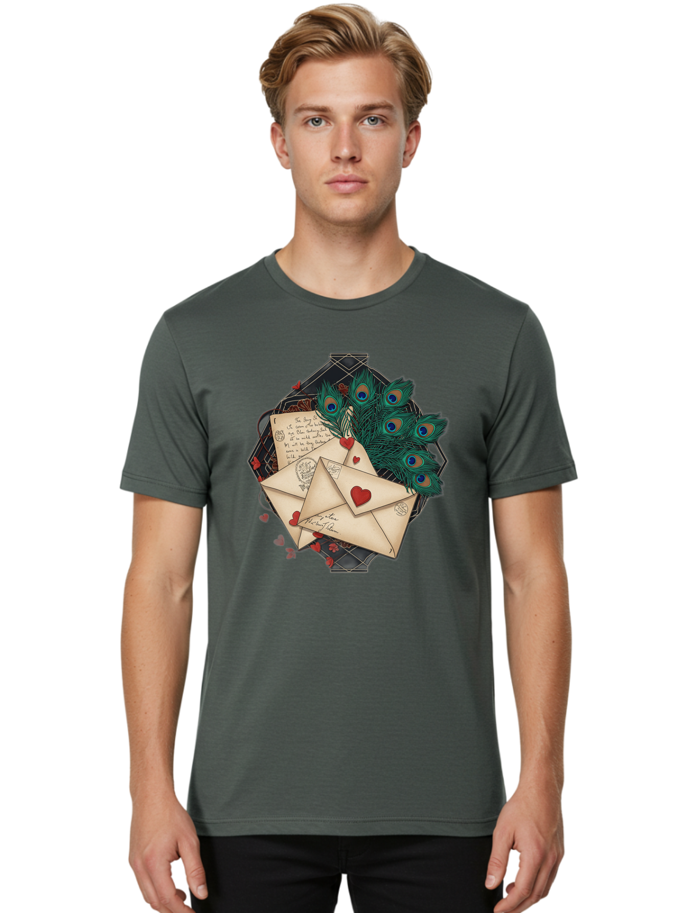 Love-Letters-2 Men'S Graphic Tee, 100% Cotton, Comfortable Casual Summer Wear, Machine Washable, Vintage Camera, Old Camera, Antique Camera, Black Camera, Classic Photography, Photography Equipment, Nostalgic Device, Film Camera, Camera Art Baj569 25