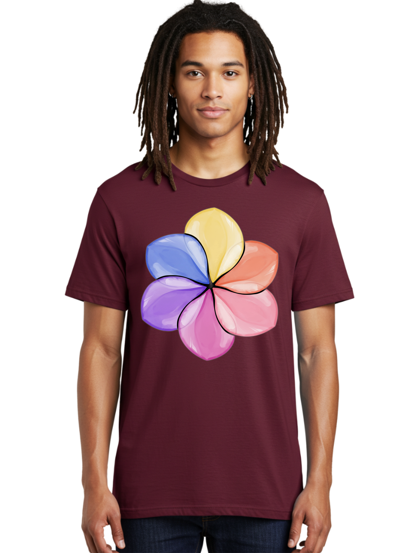 Multicolored-Flower Men'S Graphic Tee, 100% Cotton, Comfortable Casual Summer Wear, Machine Washable, Vintage Camera, Old Camera, Antique Camera, Black Camera, Classic Photography, Photography Equipment, Nostalgic Device, Film Camera, Baj595 19