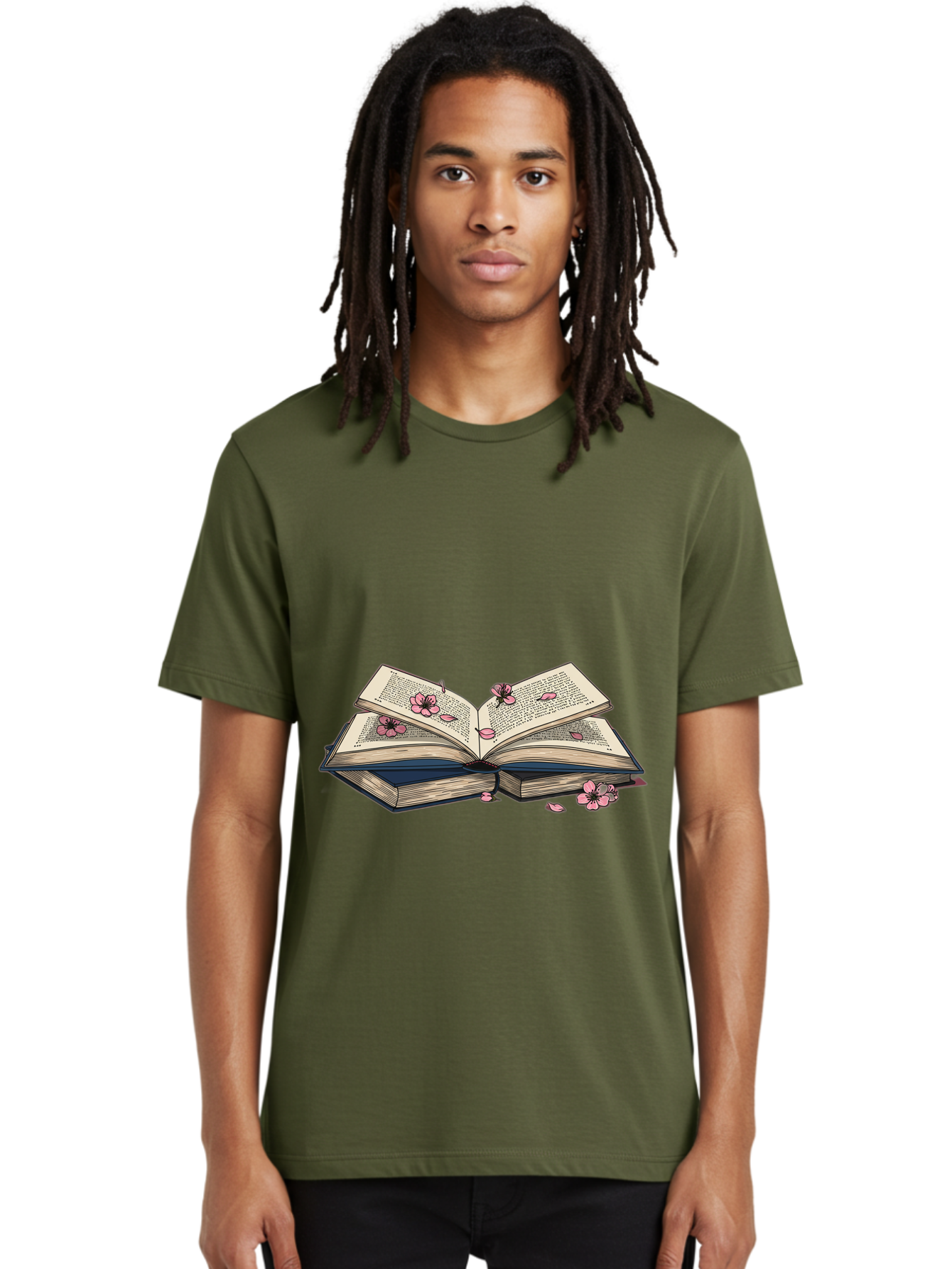 Open-Book-With-Flowers Men'S Graphic Tee, 100% Cotton, Comfortable Casual Summer Wear, Machine Washable, Vintage Camera, Old Camera, Antique Camera, Black Camera, Classic Photography, Photography Equipment, Nostalgic Device, Film Camera, Baj600 30