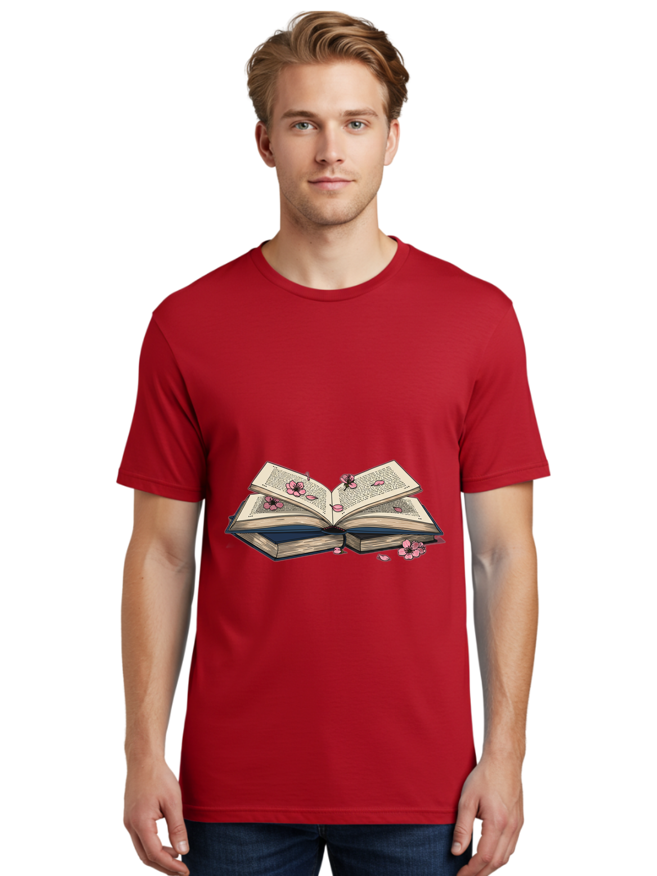 Open-Book-With-Flowers Men'S Graphic Tee, 100% Cotton, Comfortable Casual Summer Wear, Machine Washable, Vintage Camera, Old Camera, Antique Camera, Black Camera, Classic Photography, Photography Equipment, Nostalgic Device, Film Camera, Baj600 22