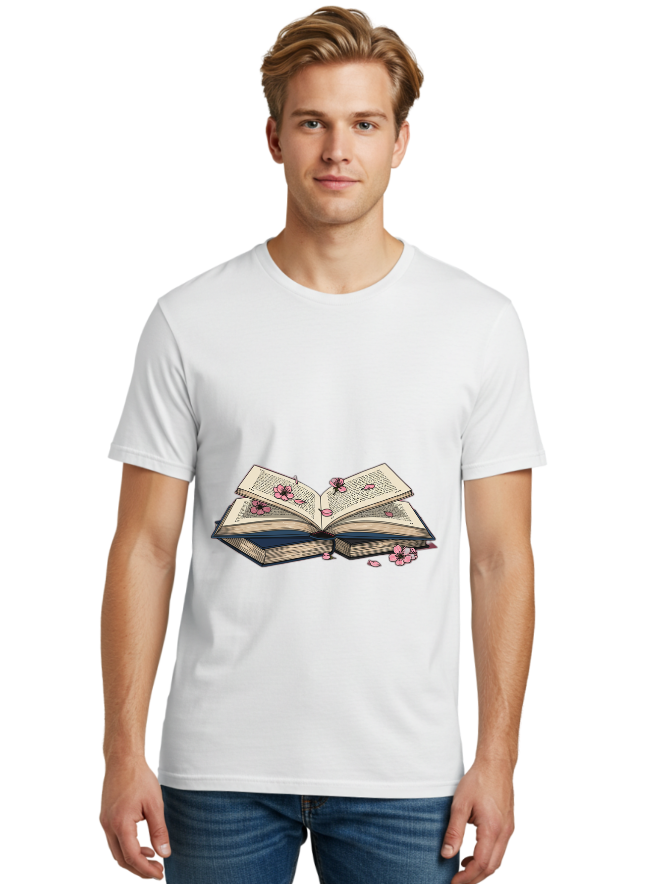 Open-Book-With-Flowers Men'S Graphic Tee, 100% Cotton, Comfortable Casual Summer Wear, Machine Washable, Vintage Camera, Old Camera, Antique Camera, Black Camera, Classic Photography, Photography Equipment, Nostalgic Device, Film Camera, Baj600 28