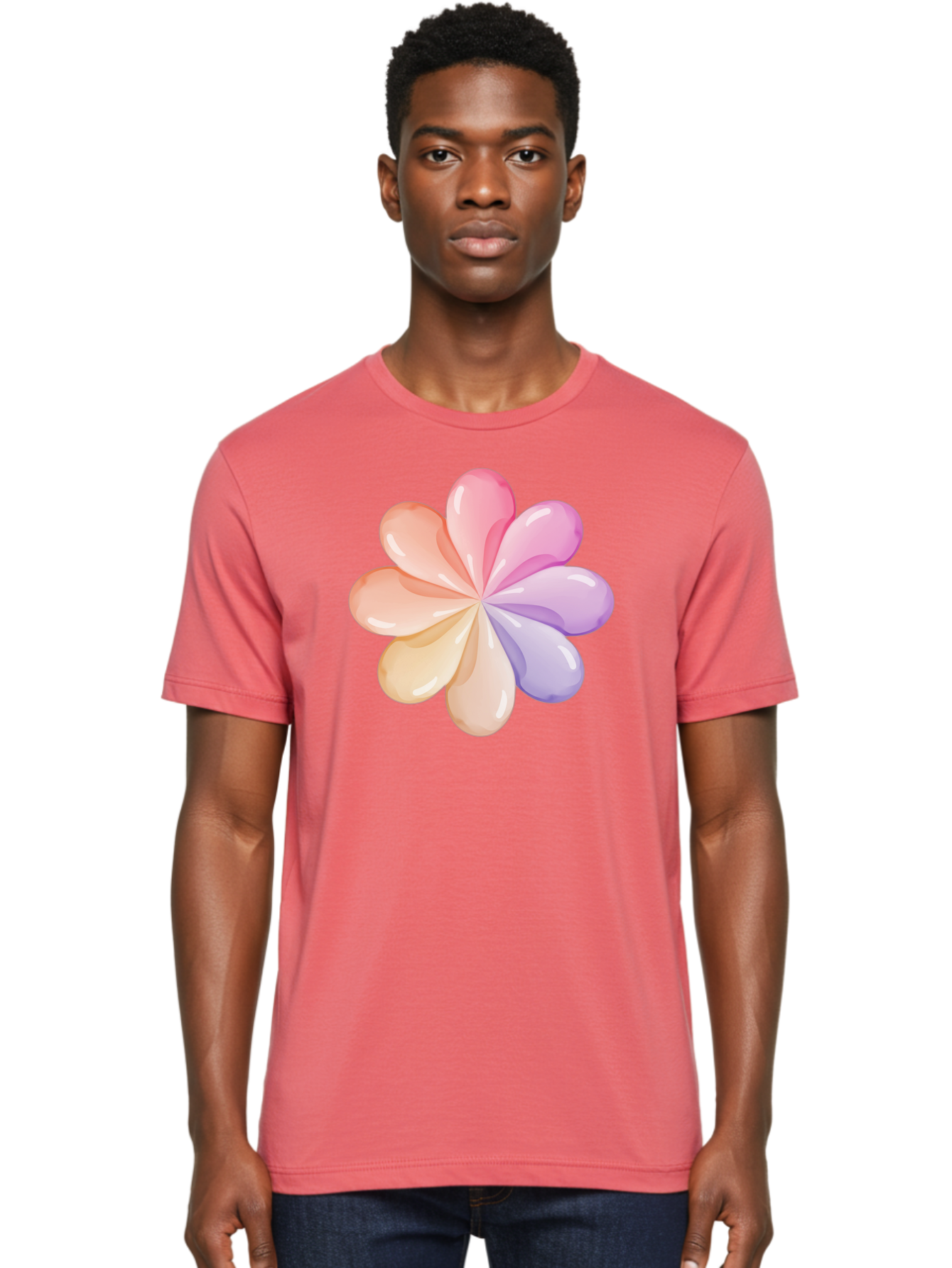 Pastel-Flower-1 Men'S Graphic Tee, 100% Cotton, Comfortable Casual Summer Wear, Machine Washable, Vintage Camera, Old Camera, Antique Camera, Black Camera, Classic Photography, Photography Equipment, Nostalgic Device, Film Camera, Camera Art Baj617 28