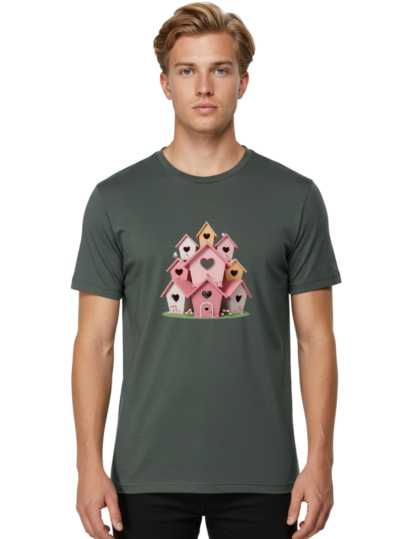 Pink-Birdhouses Men'S Graphic Tee, 100% Cotton, Comfortable Casual Summer Wear, Machine Washable, Vintage Camera, Old Camera, Antique Camera, Black Camera, Classic Photography, Photography Equipment, Nostalgic Device, Film Camera, Camera Art Baj657 24