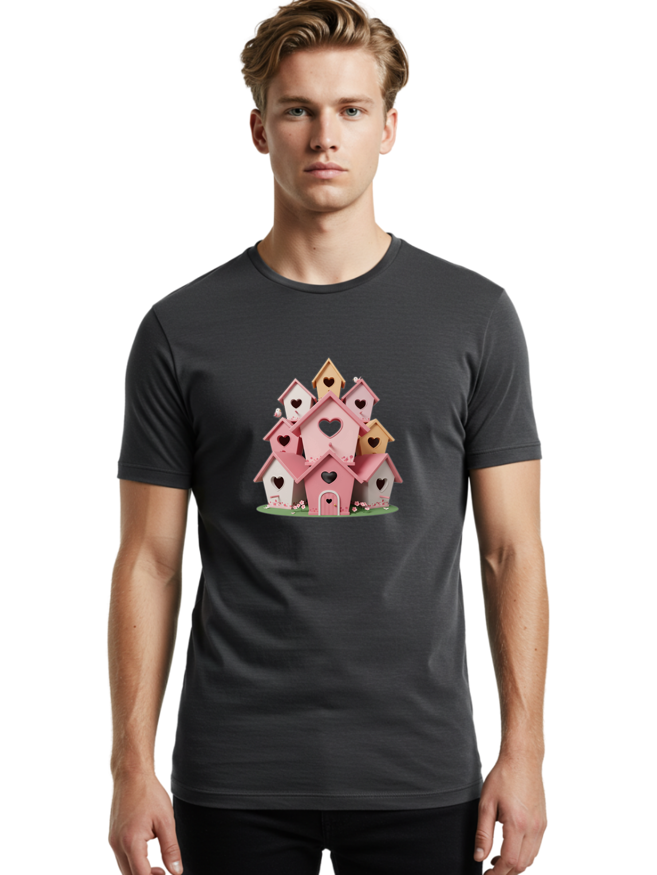 Pink-Birdhouses Men'S Graphic Tee, 100% Cotton, Comfortable Casual Summer Wear, Machine Washable, Vintage Camera, Old Camera, Antique Camera, Black Camera, Classic Photography, Photography Equipment, Nostalgic Device, Film Camera, Camera Art Baj657 20