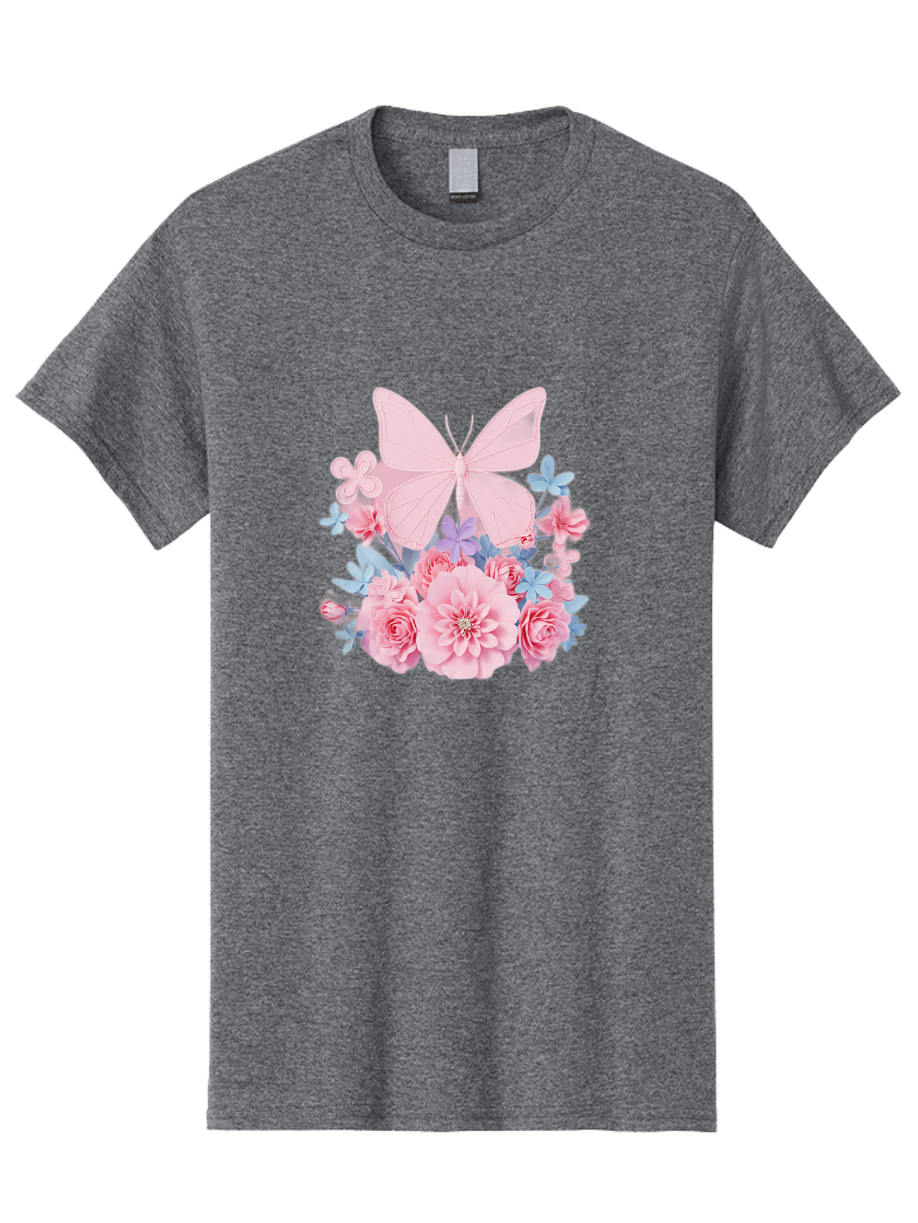 Pink-Butterfly-And-Flowers Men'S Graphic Tee, 100% Cotton, Comfortable Casual Summer Wear, Machine Washable, Vintage Camera, Old Camera, Antique Camera, Black Camera, Classic Photography, Photography Equipment, Nostalgic Device, Film Camera, Baj659 13