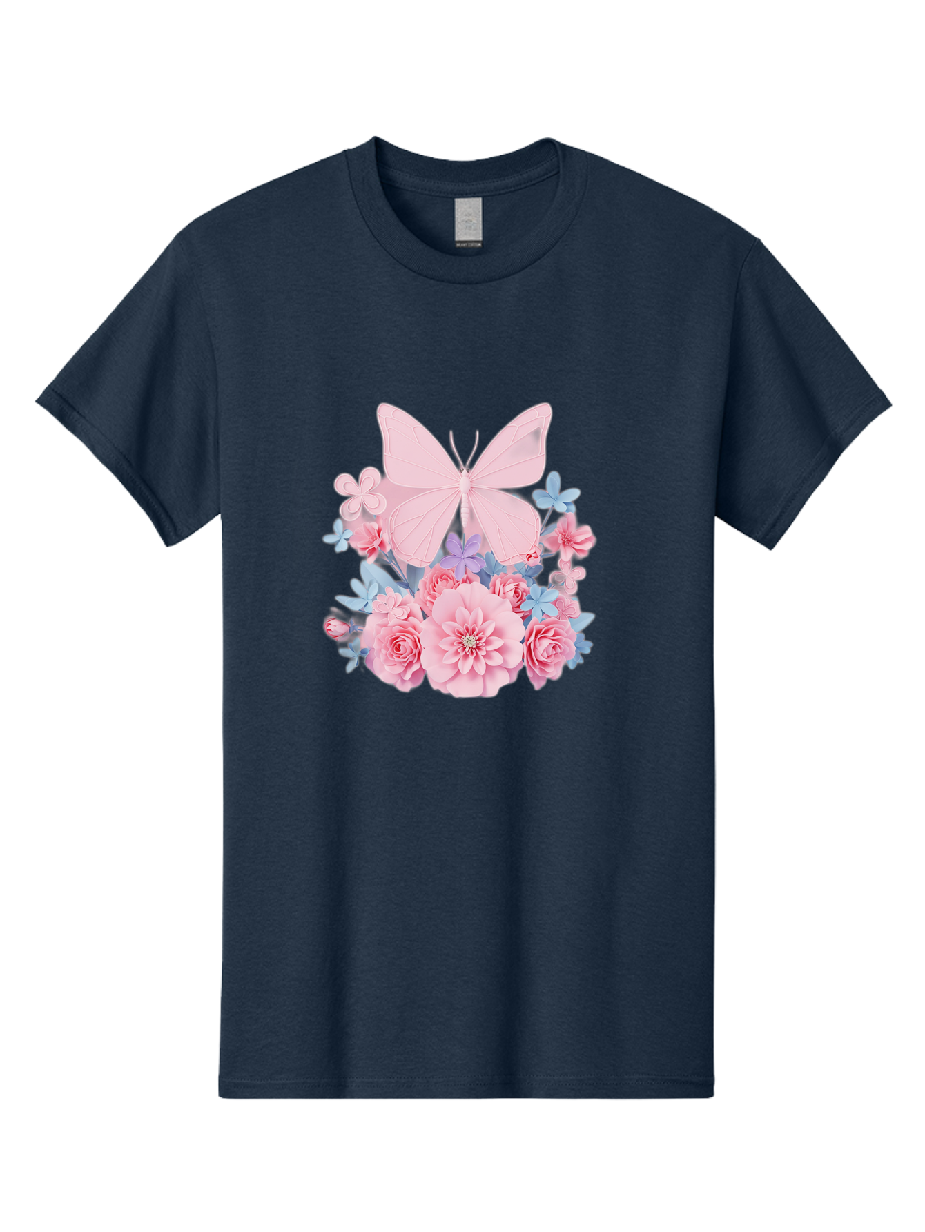 Pink-Butterfly-And-Flowers Men'S Graphic Tee, 100% Cotton, Comfortable Casual Summer Wear, Machine Washable, Vintage Camera, Old Camera, Antique Camera, Black Camera, Classic Photography, Photography Equipment, Nostalgic Device, Film Camera, Baj659 5