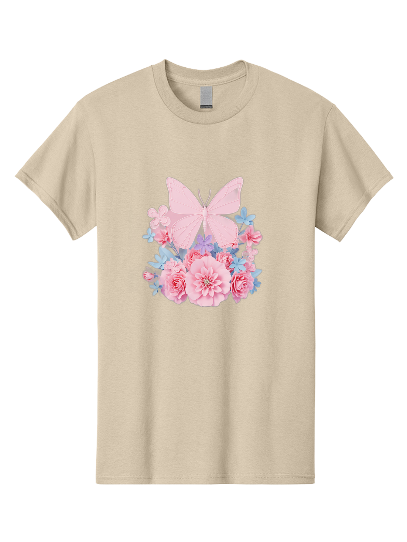 Pink-Butterfly-And-Flowers Men'S Graphic Tee, 100% Cotton, Comfortable Casual Summer Wear, Machine Washable, Vintage Camera, Old Camera, Antique Camera, Black Camera, Classic Photography, Photography Equipment, Nostalgic Device, Film Camera, Baj659 2