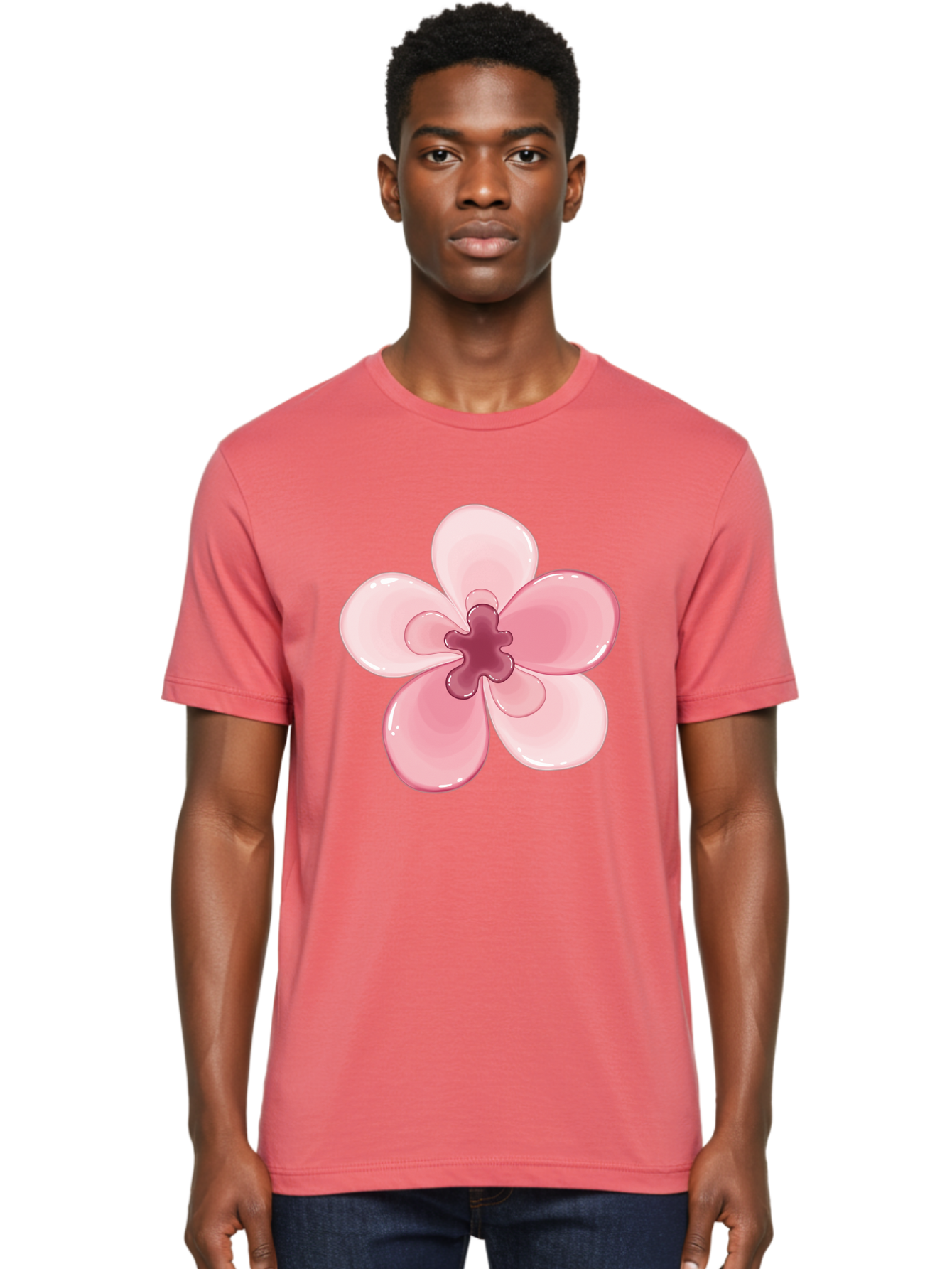 Pink-Flower-1 Men'S Graphic Tee, 100% Cotton, Comfortable Casual Summer Wear, Machine Washable, Vintage Camera, Old Camera, Antique Camera, Black Camera, Classic Photography, Photography Equipment, Nostalgic Device, Film Camera, Camera Art Baj669 30