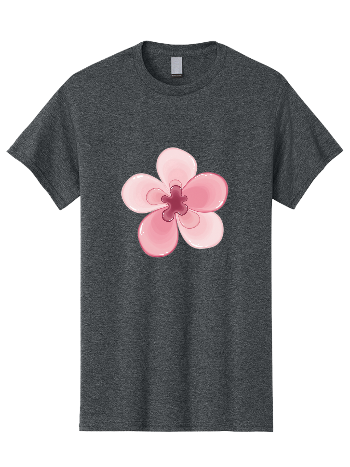 Pink-Flower-1 Men'S Graphic Tee, 100% Cotton, Comfortable Casual Summer Wear, Machine Washable, Vintage Camera, Old Camera, Antique Camera, Black Camera, Classic Photography, Photography Equipment, Nostalgic Device, Film Camera, Camera Art Baj669 1