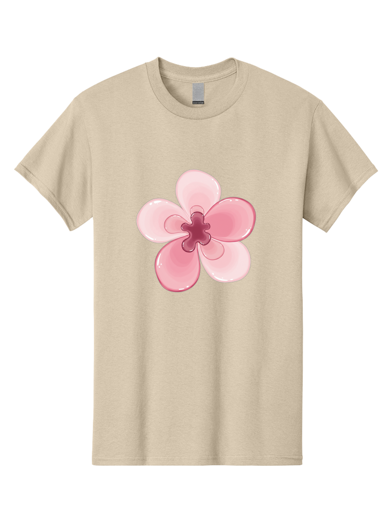 Pink-Flower-1 Men'S Graphic Tee, 100% Cotton, Comfortable Casual Summer Wear, Machine Washable, Vintage Camera, Old Camera, Antique Camera, Black Camera, Classic Photography, Photography Equipment, Nostalgic Device, Film Camera, Camera Art Baj669 3
