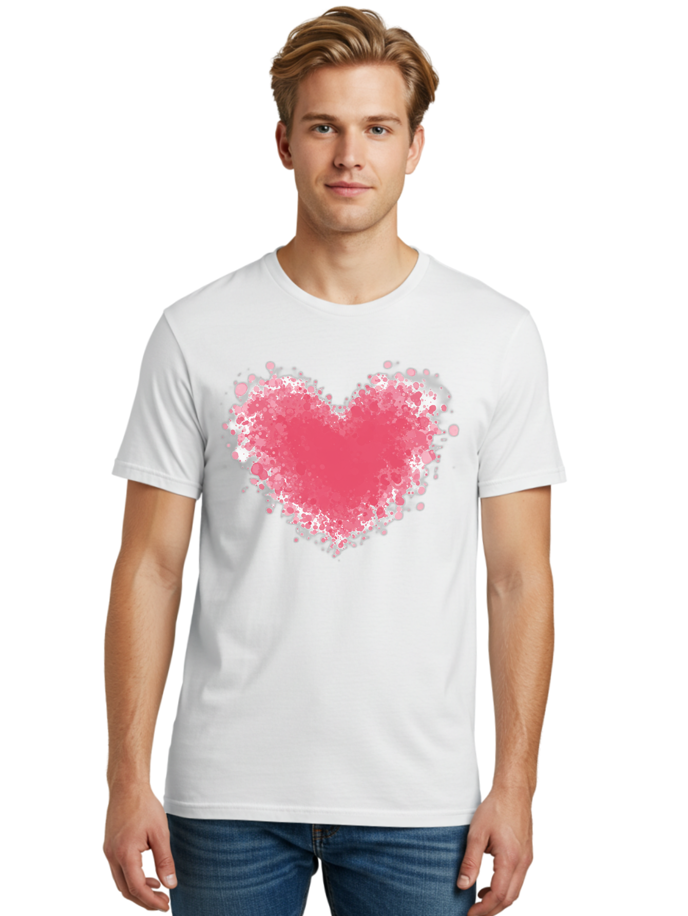 Pink-Heart Men'S Graphic Tee, 100% Cotton, Comfortable Casual Summer Wear, Machine Washable, Vintage Camera, Old Camera, Antique Camera, Black Camera, Classic Photography, Photography Equipment, Nostalgic Device, Film Camera, Camera Art Baj685 19