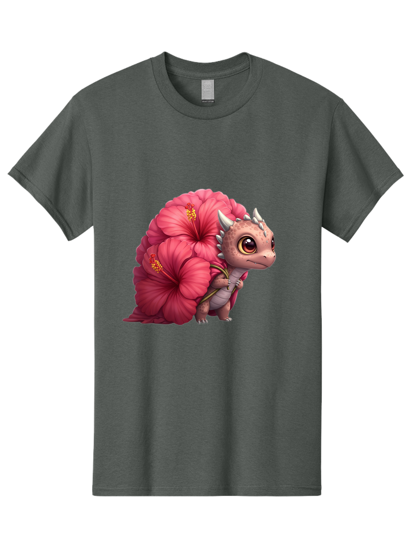 Pink-Hibiscus-Dinosaur Men'S Graphic Tee, 100% Cotton, Comfortable Casual Summer Wear, Machine Washable, Vintage Camera, Old Camera, Antique Camera, Black Camera, Classic Photography, Photography Equipment, Nostalgic Device, Film Camera, Baj686 5