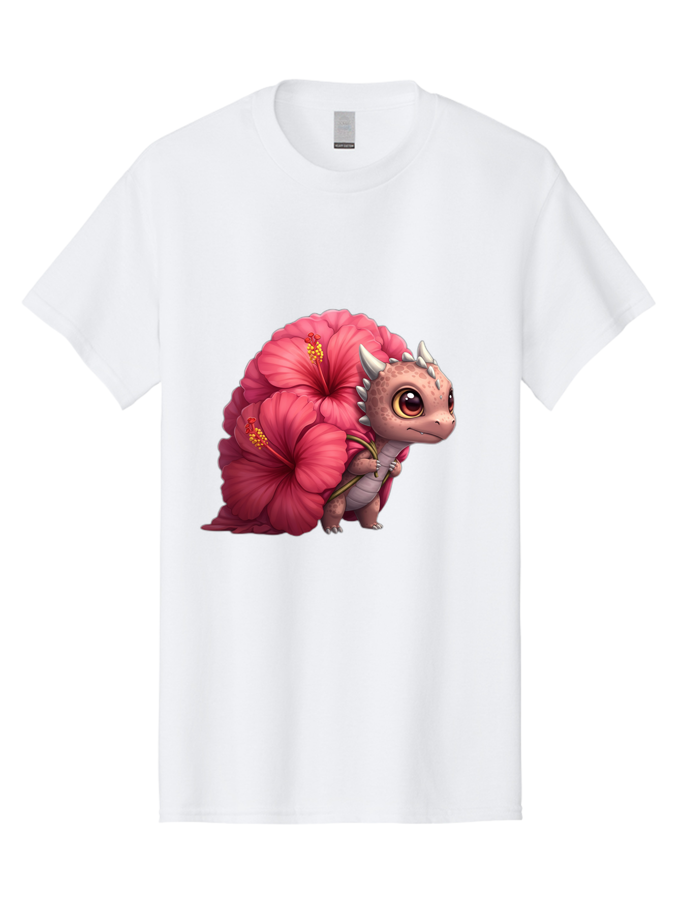 Pink-Hibiscus-Dinosaur Men'S Graphic Tee, 100% Cotton, Comfortable Casual Summer Wear, Machine Washable, Vintage Camera, Old Camera, Antique Camera, Black Camera, Classic Photography, Photography Equipment, Nostalgic Device, Film Camera, Baj686 2