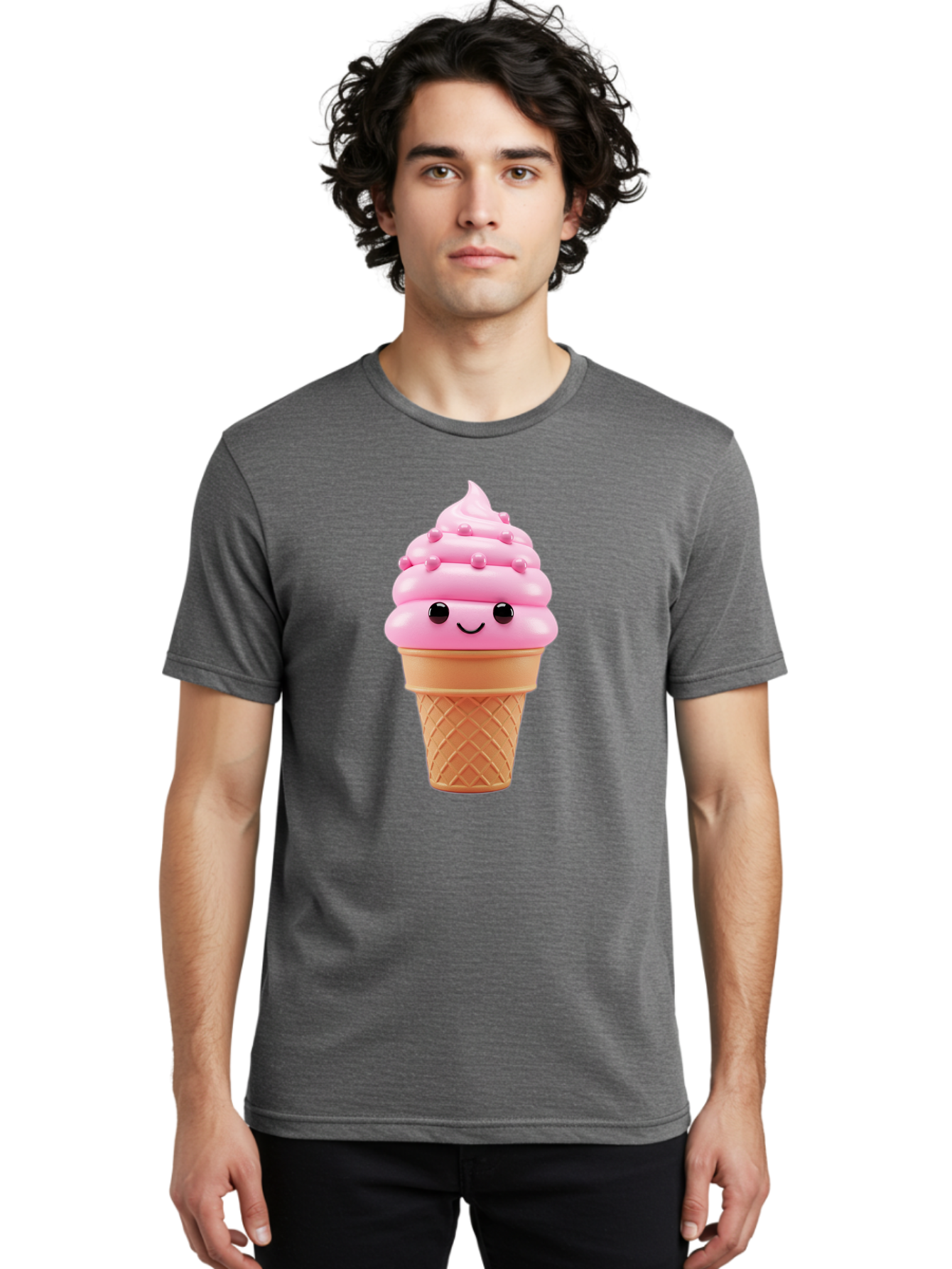 Pink-Ice-Cream-Cone Men'S Graphic Tee, 100% Cotton, Comfortable Casual Summer Wear, Machine Washable, Vintage Camera, Old Camera, Antique Camera, Black Camera, Classic Photography, Photography Equipment, Nostalgic Device, Film Camera, Baj688 30