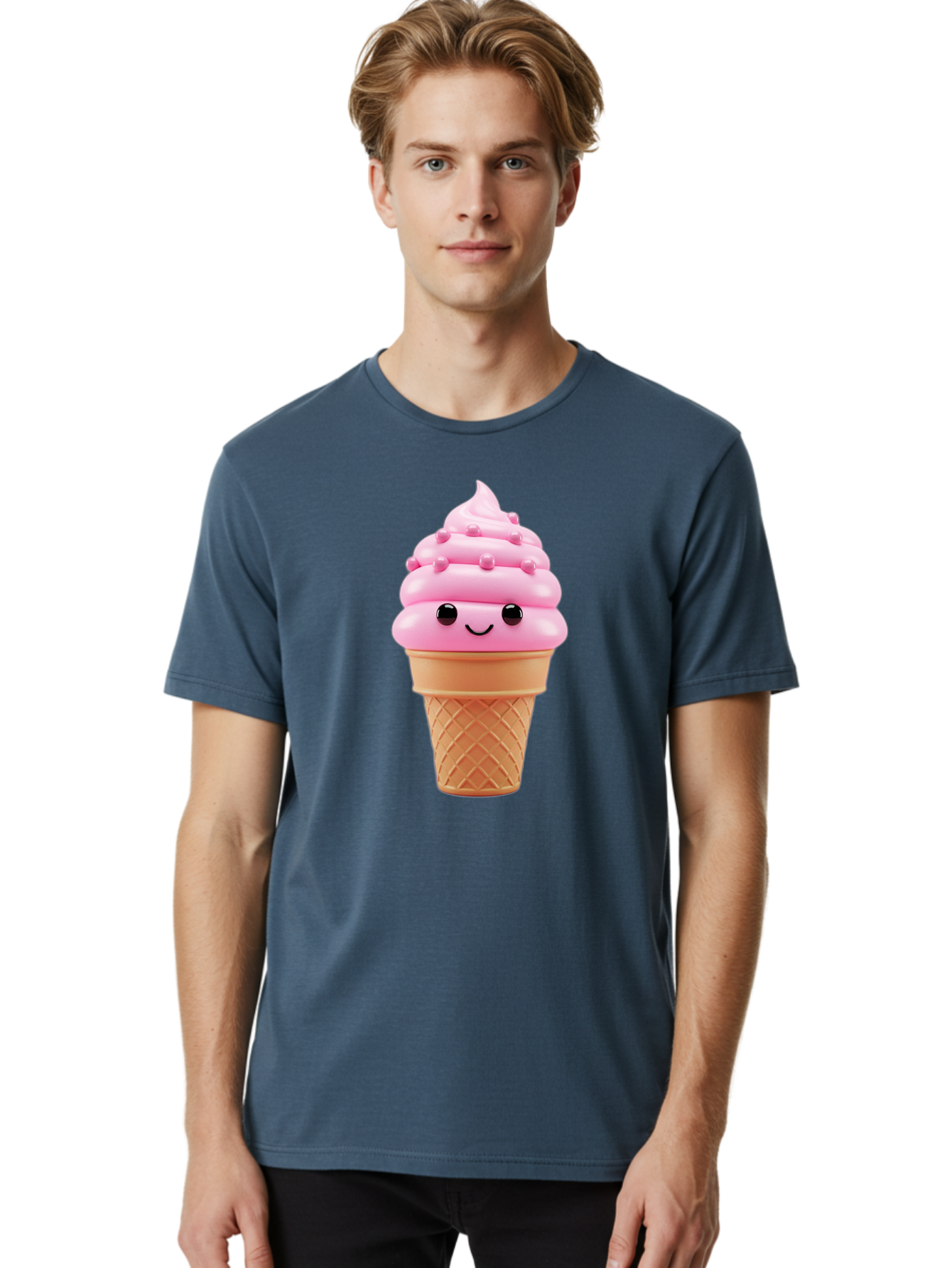 Pink-Ice-Cream-Cone Men'S Graphic Tee, 100% Cotton, Comfortable Casual Summer Wear, Machine Washable, Vintage Camera, Old Camera, Antique Camera, Black Camera, Classic Photography, Photography Equipment, Nostalgic Device, Film Camera, Baj688 21
