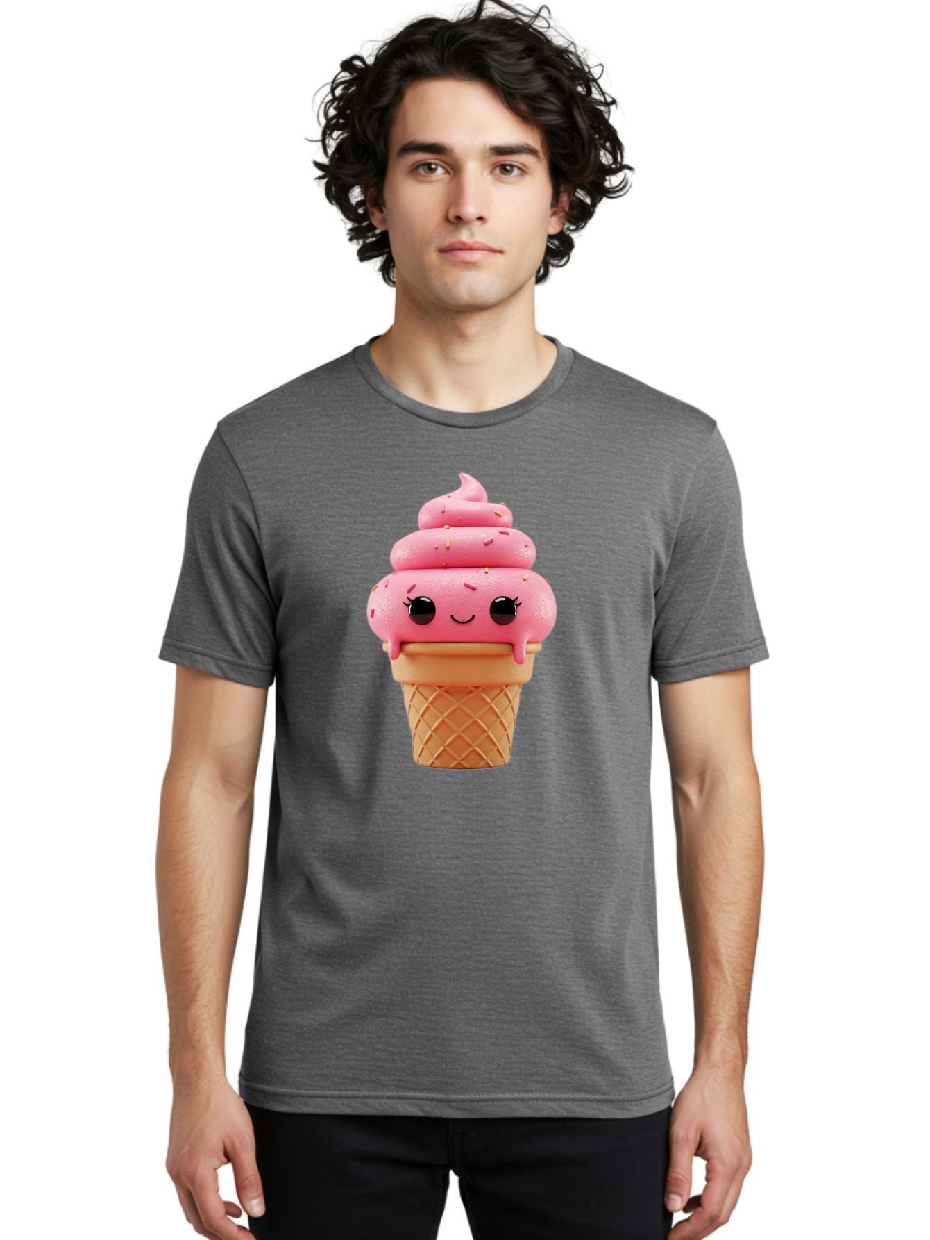 Pink-Ice-Cream Men'S Graphic Tee, 100% Cotton, Comfortable Casual Summer Wear, Machine Washable, Vintage Camera, Old Camera, Antique Camera, Black Camera, Classic Photography, Photography Equipment, Nostalgic Device, Film Camera, Camera Art Baj689 20