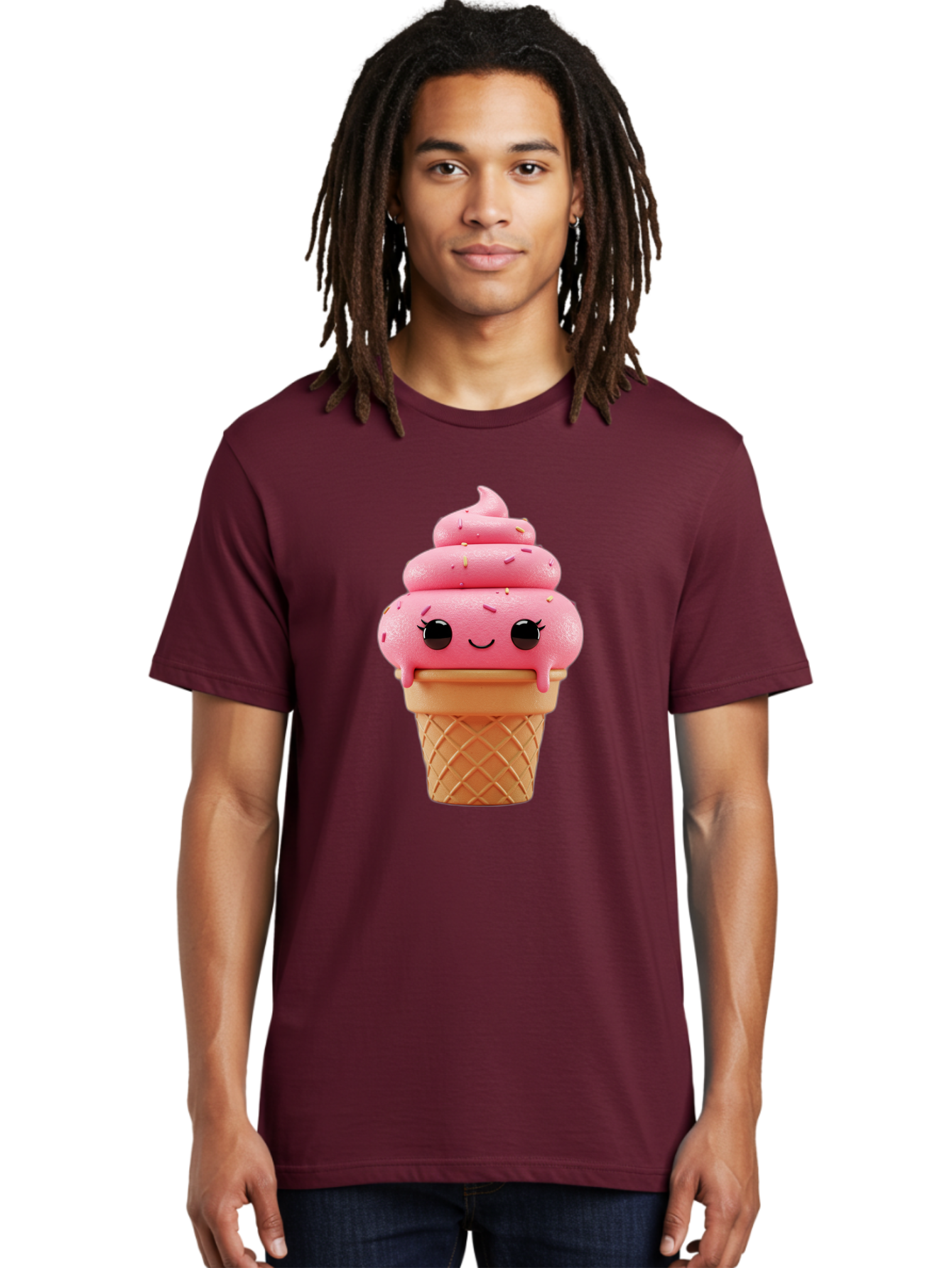 Pink-Ice-Cream Men'S Graphic Tee, 100% Cotton, Comfortable Casual Summer Wear, Machine Washable, Vintage Camera, Old Camera, Antique Camera, Black Camera, Classic Photography, Photography Equipment, Nostalgic Device, Film Camera, Camera Art Baj689 19
