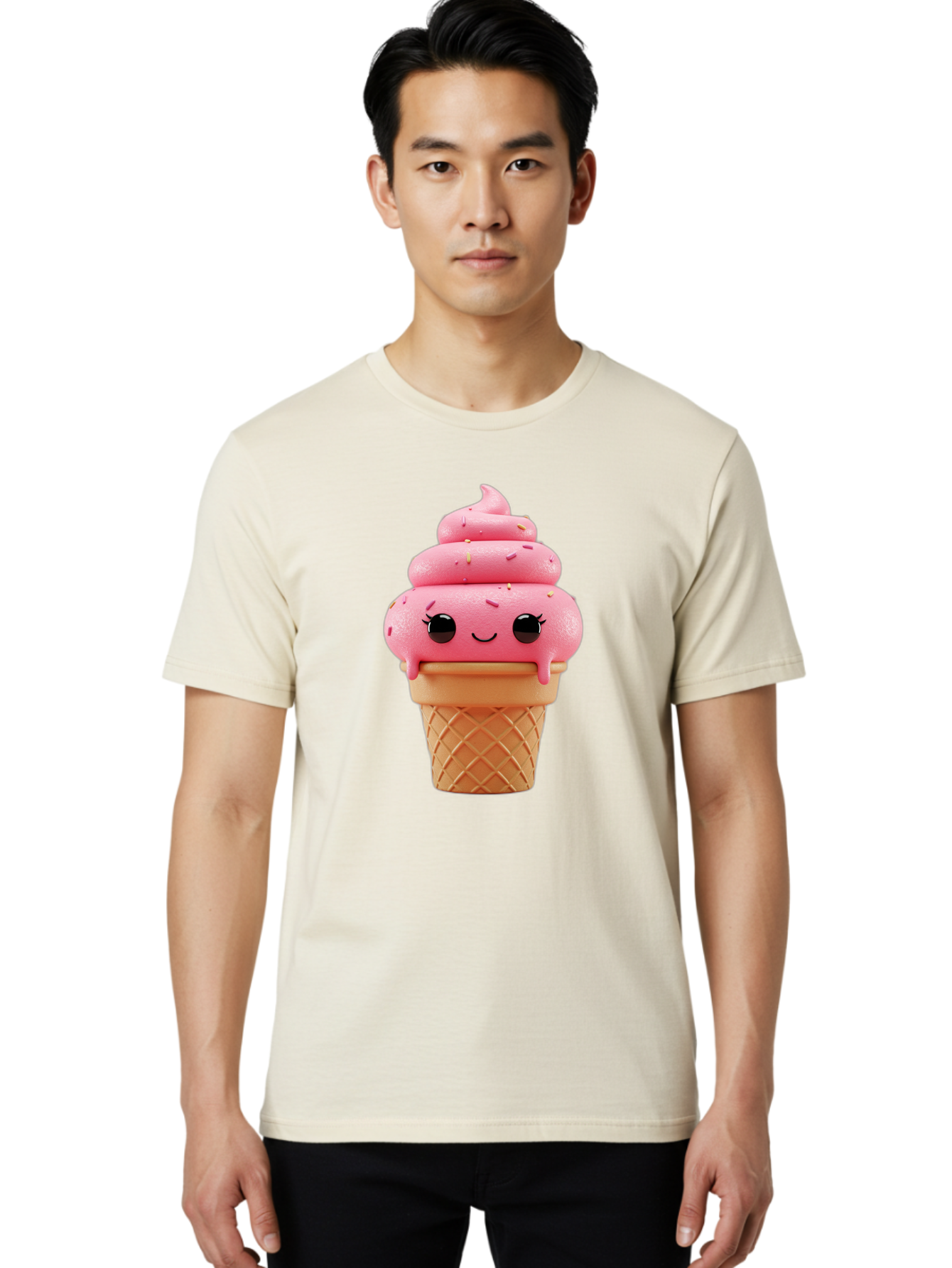Pink-Ice-Cream Men'S Graphic Tee, 100% Cotton, Comfortable Casual Summer Wear, Machine Washable, Vintage Camera, Old Camera, Antique Camera, Black Camera, Classic Photography, Photography Equipment, Nostalgic Device, Film Camera, Camera Art Baj689 16