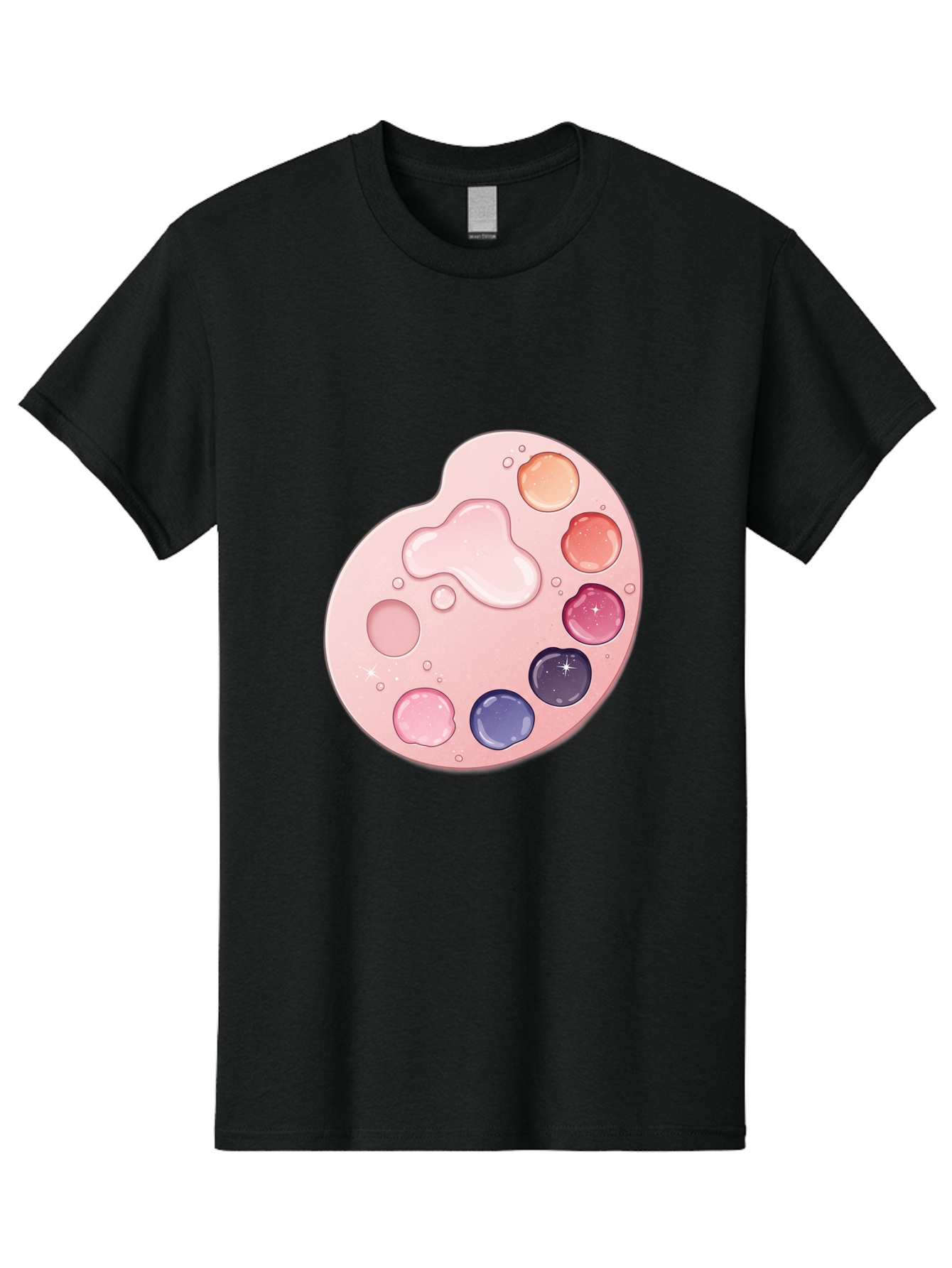 Pink-Painter-S-Palette Men'S Graphic Tee, 100% Cotton, Comfortable Casual Summer Wear, Machine Washable, Vintage Camera, Old Camera, Antique Camera, Black Camera, Classic Photography, Photography Equipment, Nostalgic Device, Film Camera, Baj691 11