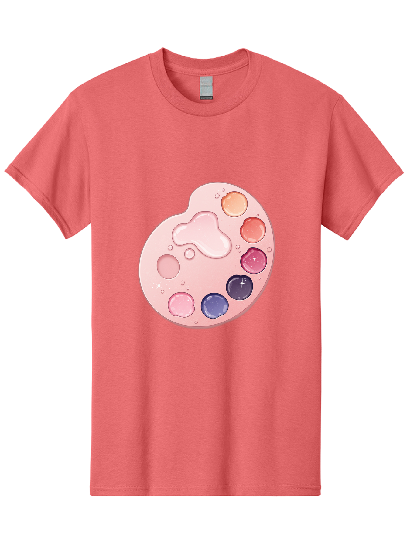 Pink-Painter-S-Palette Men'S Graphic Tee, 100% Cotton, Comfortable Casual Summer Wear, Machine Washable, Vintage Camera, Old Camera, Antique Camera, Black Camera, Classic Photography, Photography Equipment, Nostalgic Device, Film Camera, Baj691 15