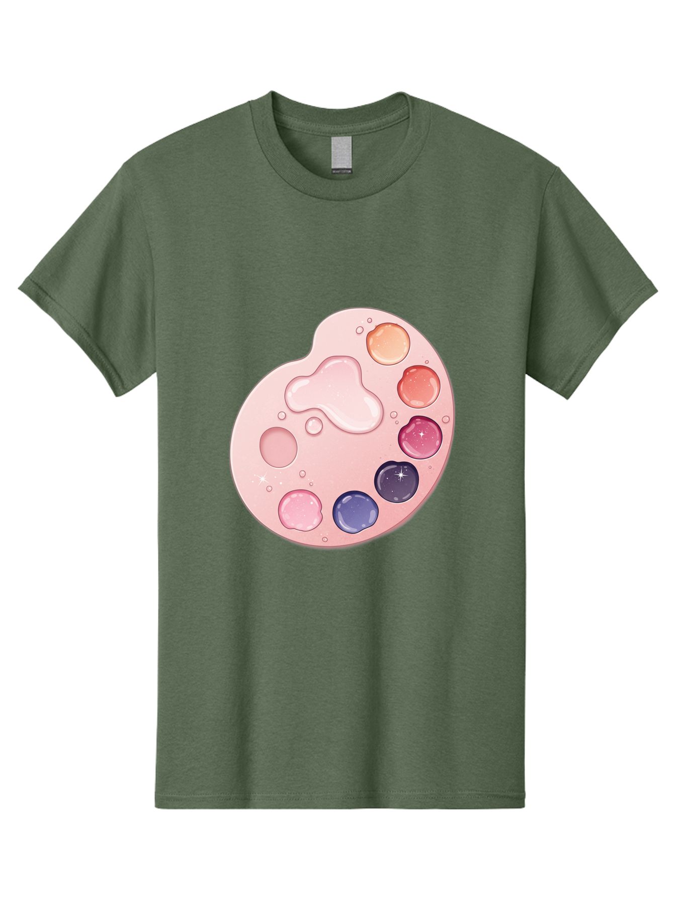 Pink-Painter-S-Palette Men'S Graphic Tee, 100% Cotton, Comfortable Casual Summer Wear, Machine Washable, Vintage Camera, Old Camera, Antique Camera, Black Camera, Classic Photography, Photography Equipment, Nostalgic Device, Film Camera, Baj691 7