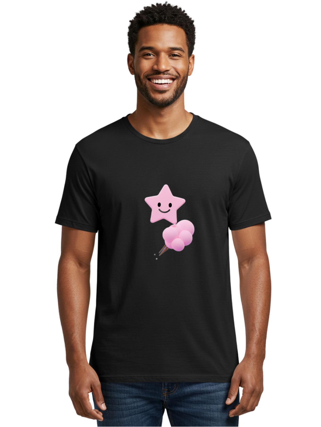 Pink-Star-And-Candyfloss Men'S Graphic Tee, 100% Cotton, Comfortable Casual Summer Wear, Machine Washable, Vintage Camera, Old Camera, Antique Camera, Black Camera, Classic Photography, Photography Equipment, Nostalgic Device, Film Camera, Baj693 24