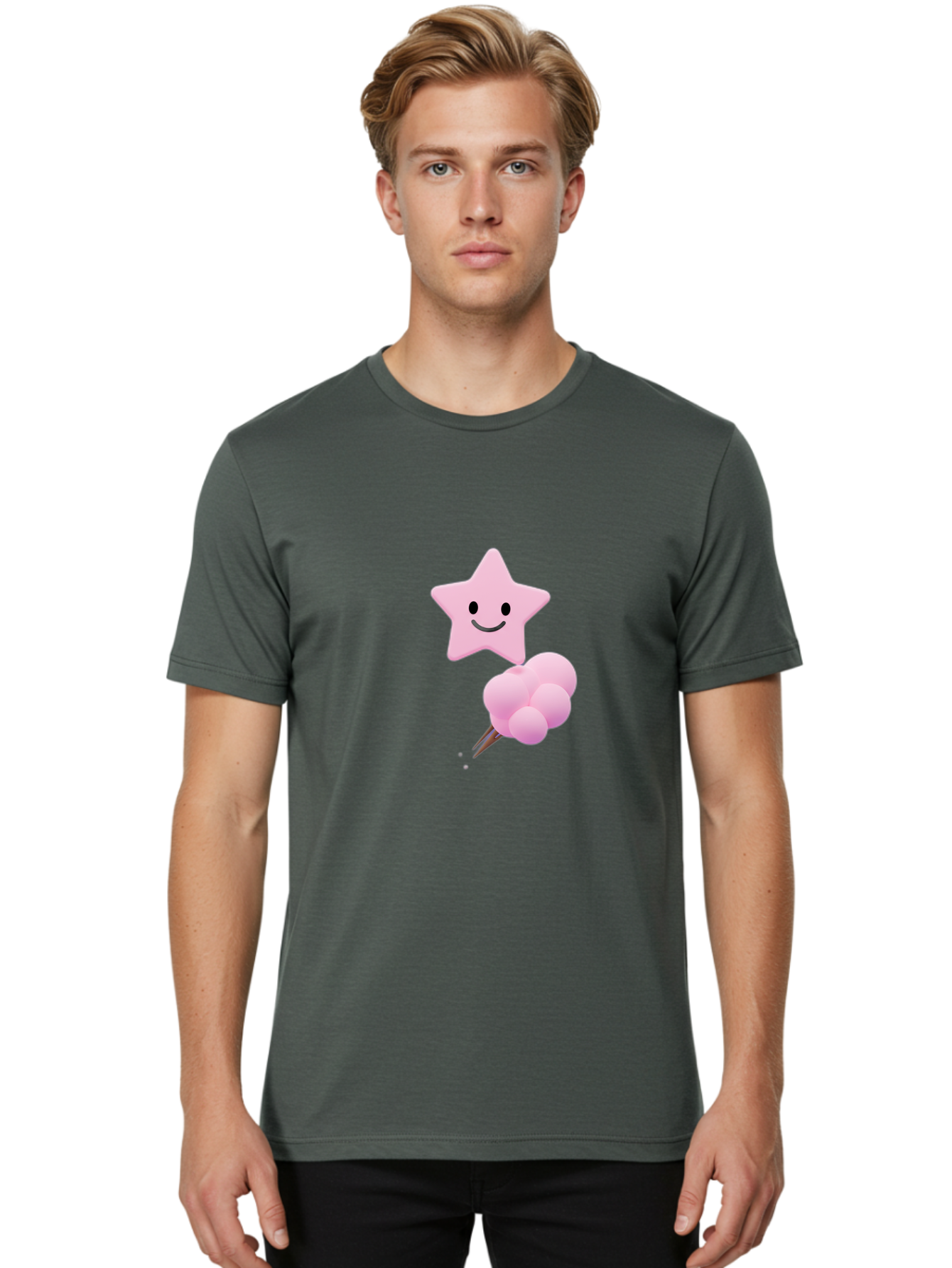Pink-Star-And-Candyfloss Men'S Graphic Tee, 100% Cotton, Comfortable Casual Summer Wear, Machine Washable, Vintage Camera, Old Camera, Antique Camera, Black Camera, Classic Photography, Photography Equipment, Nostalgic Device, Film Camera, Baj693 23