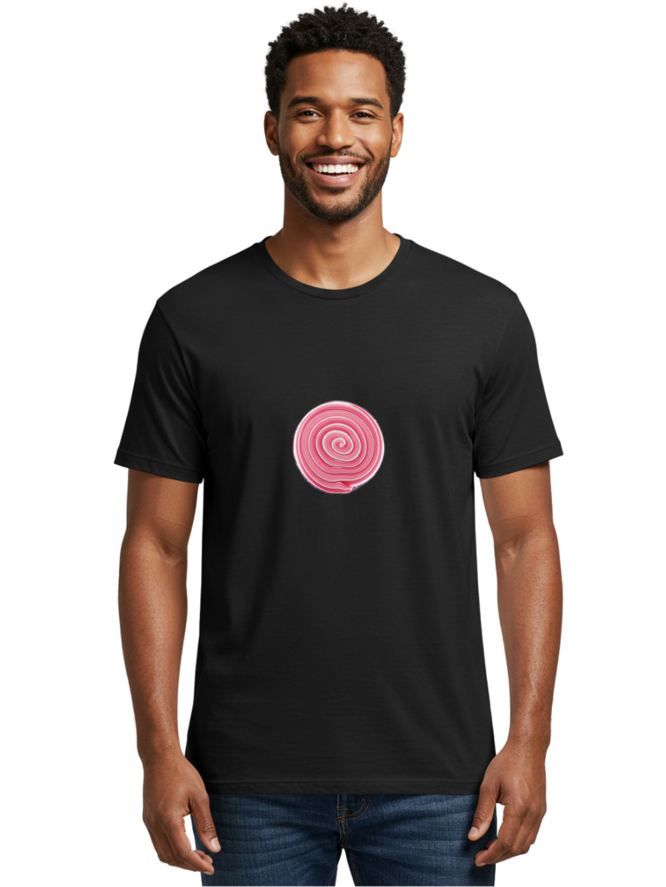 Pink-Swirl-Lollipop-1 Men'S Graphic Tee, 100% Cotton, Comfortable Casual Summer Wear, Machine Washable, Vintage Camera, Old Camera, Antique Camera, Black Camera, Classic Photography, Photography Equipment, Nostalgic Device, Film Camera, Baj694 25