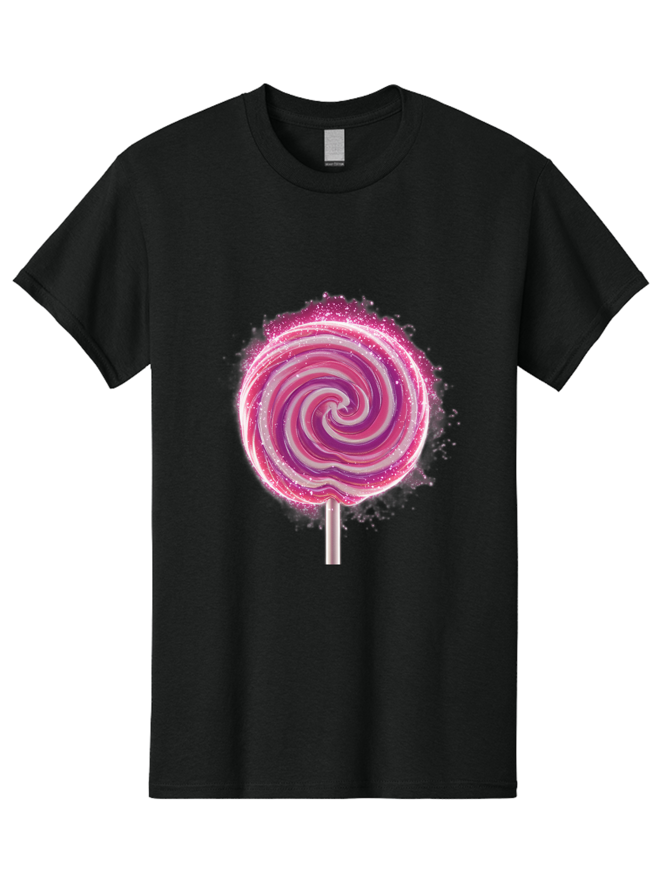 Pink-Swirl-Lollipop Men'S Graphic Tee, 100% Cotton, Comfortable Casual Summer Wear, Machine Washable, Vintage Camera, Old Camera, Antique Camera, Black Camera, Classic Photography, Photography Equipment, Nostalgic Device, Film Camera, Baj695 5