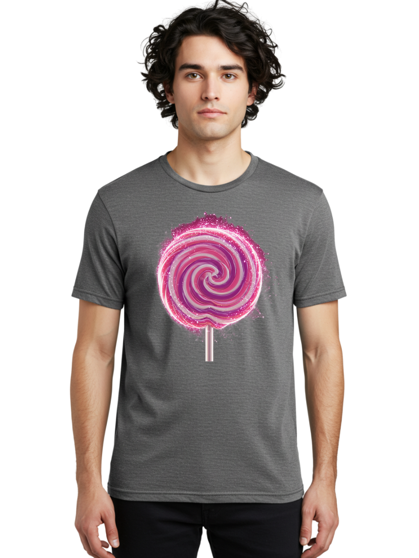 Pink-Swirl-Lollipop Men'S Graphic Tee, 100% Cotton, Comfortable Casual Summer Wear, Machine Washable, Vintage Camera, Old Camera, Antique Camera, Black Camera, Classic Photography, Photography Equipment, Nostalgic Device, Film Camera, Baj695 27