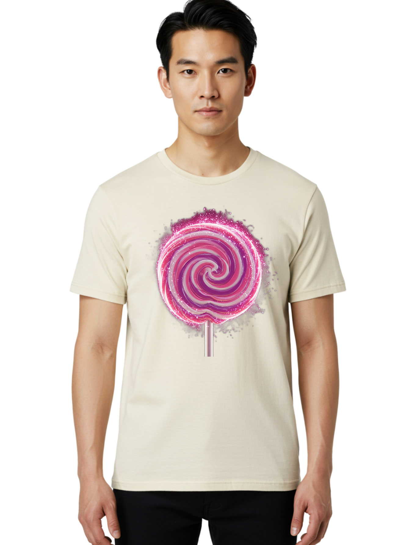Pink-Swirl-Lollipop Men'S Graphic Tee, 100% Cotton, Comfortable Casual Summer Wear, Machine Washable, Vintage Camera, Old Camera, Antique Camera, Black Camera, Classic Photography, Photography Equipment, Nostalgic Device, Film Camera, Baj695 22