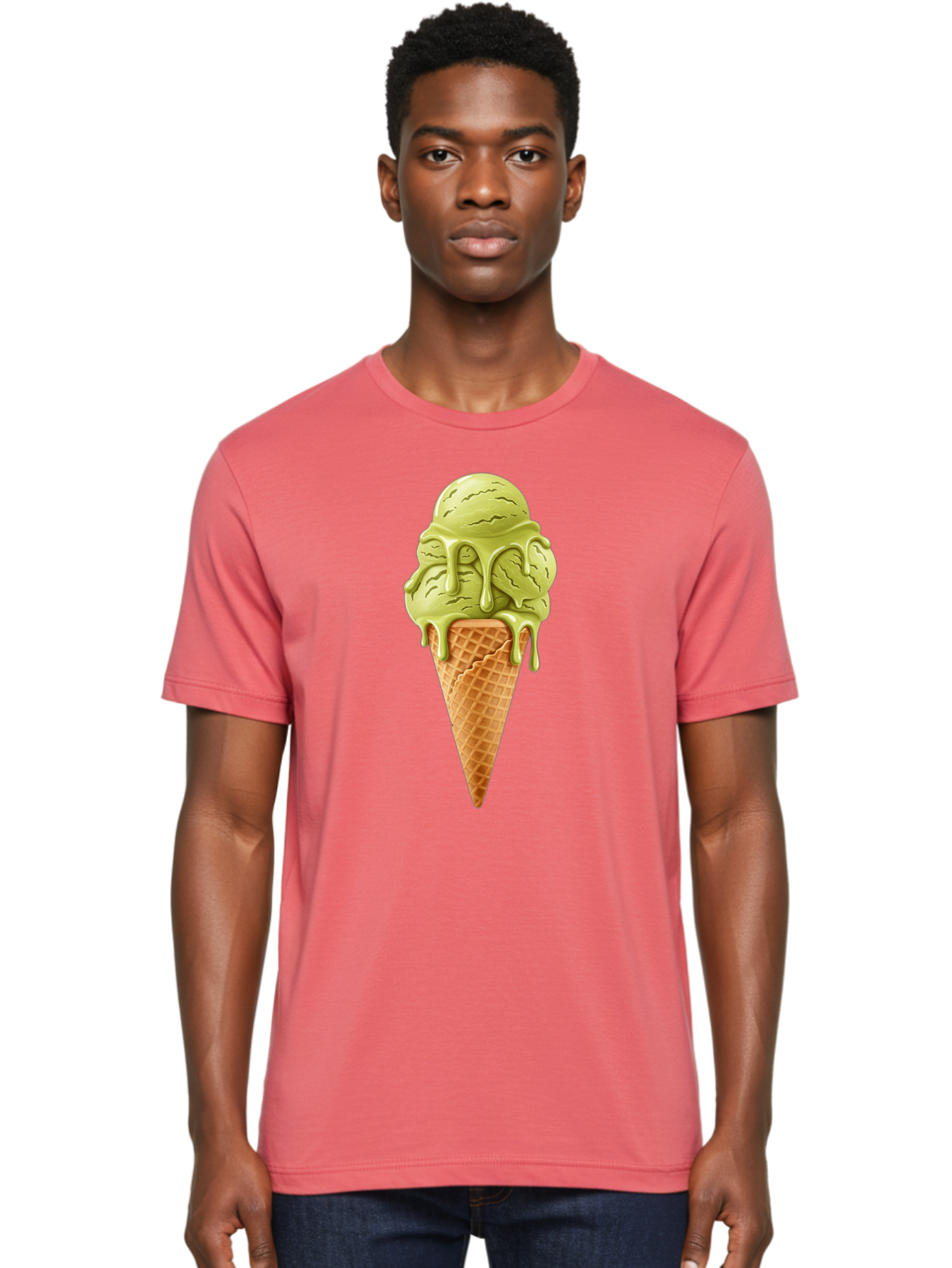 Pistachio-Ice-Cream-Cone Men'S Graphic Tee, 100% Cotton, Comfortable Casual Summer Wear, Machine Washable, Vintage Camera, Old Camera, Antique Camera, Black Camera, Classic Photography, Photography Equipment, Nostalgic Device, Film Camera, Baj697 25