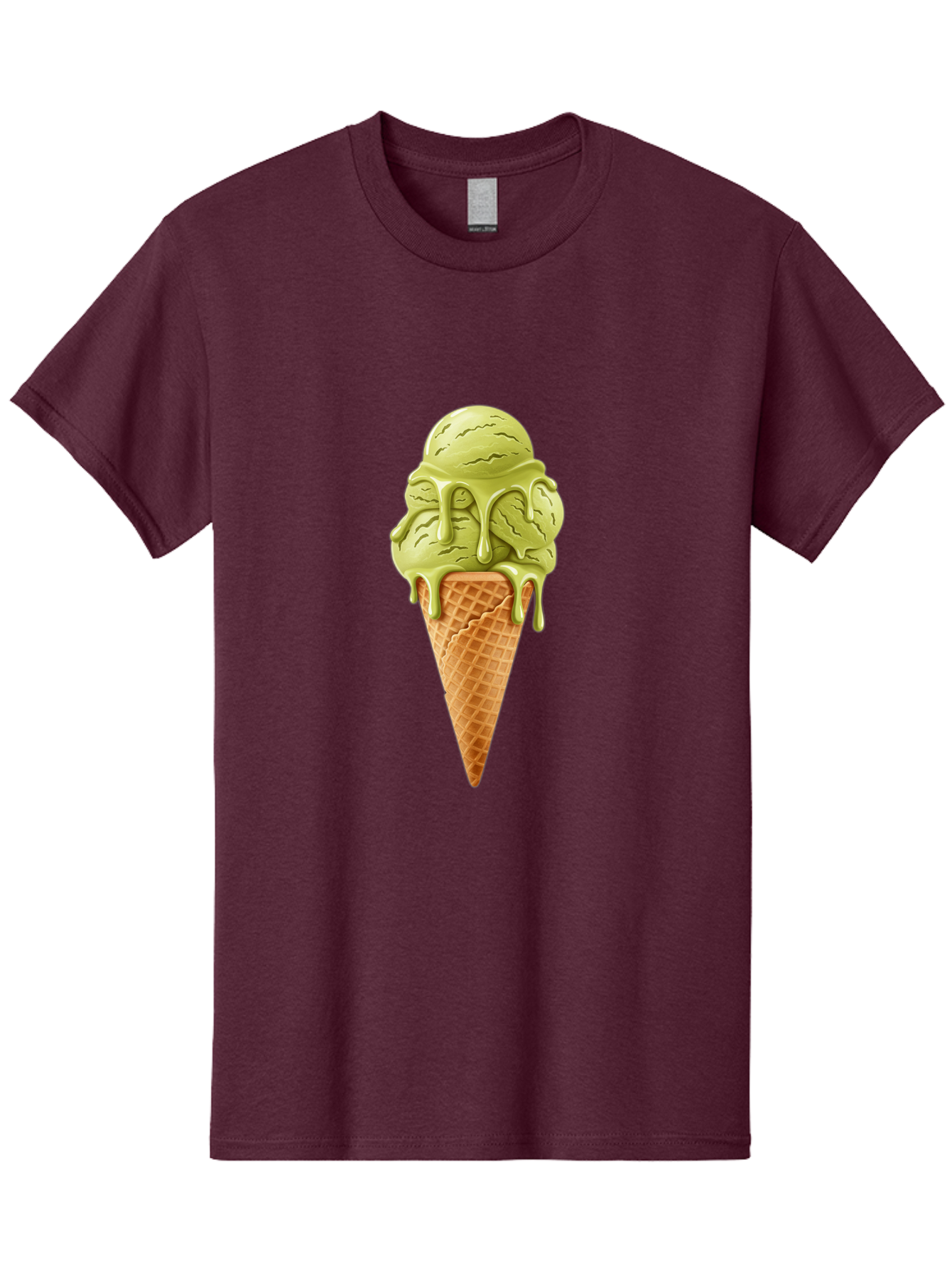 Pistachio-Ice-Cream-Cone Men'S Graphic Tee, 100% Cotton, Comfortable Casual Summer Wear, Machine Washable, Vintage Camera, Old Camera, Antique Camera, Black Camera, Classic Photography, Photography Equipment, Nostalgic Device, Film Camera, Baj697 3