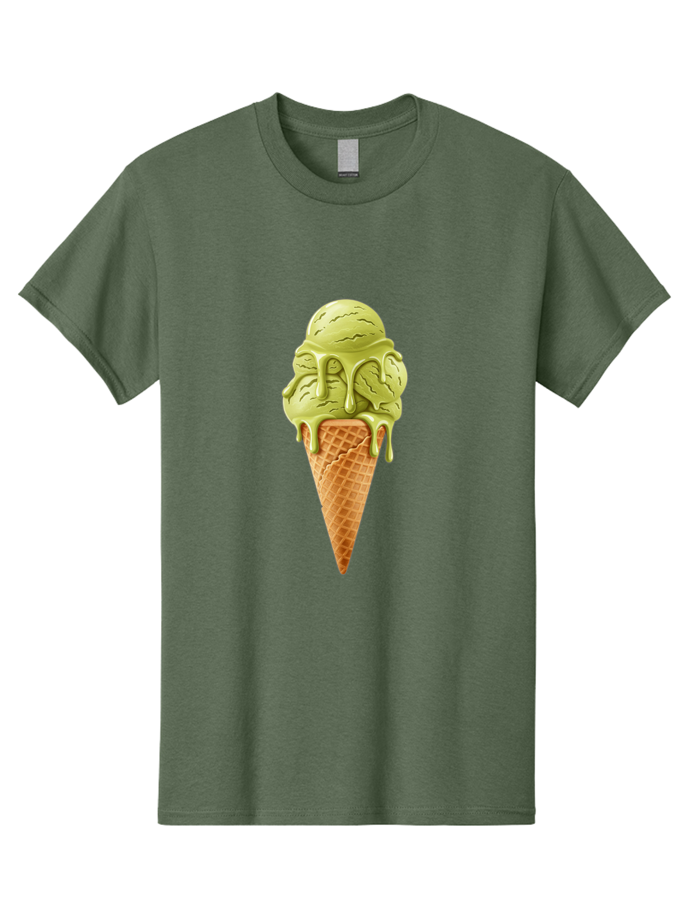 Pistachio-Ice-Cream-Cone Men'S Graphic Tee, 100% Cotton, Comfortable Casual Summer Wear, Machine Washable, Vintage Camera, Old Camera, Antique Camera, Black Camera, Classic Photography, Photography Equipment, Nostalgic Device, Film Camera, Baj697 6