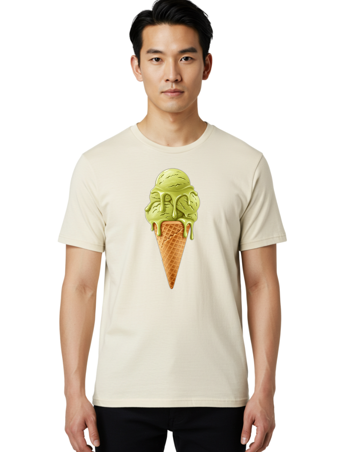 Pistachio-Ice-Cream-Cone Men'S Graphic Tee, 100% Cotton, Comfortable Casual Summer Wear, Machine Washable, Vintage Camera, Old Camera, Antique Camera, Black Camera, Classic Photography, Photography Equipment, Nostalgic Device, Film Camera, Baj697 29
