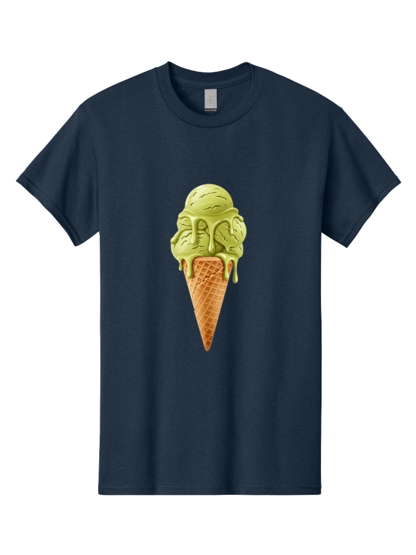 Pistachio-Ice-Cream-Cone Men'S Graphic Tee, 100% Cotton, Comfortable Casual Summer Wear, Machine Washable, Vintage Camera, Old Camera, Antique Camera, Black Camera, Classic Photography, Photography Equipment, Nostalgic Device, Film Camera, Baj697 1