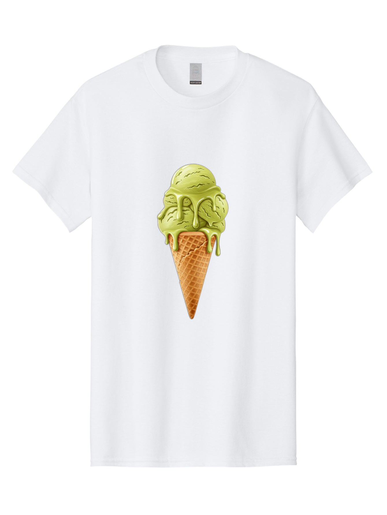 Pistachio-Ice-Cream-Cone Men'S Graphic Tee, 100% Cotton, Comfortable Casual Summer Wear, Machine Washable, Vintage Camera, Old Camera, Antique Camera, Black Camera, Classic Photography, Photography Equipment, Nostalgic Device, Film Camera, Baj697 9