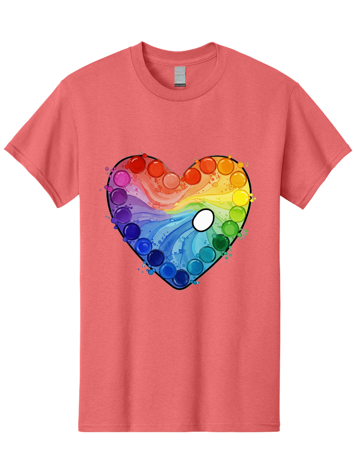 Pop-It-Heart-1 Men'S Graphic Tee, 100% Cotton, Comfortable Casual Summer Wear, Machine Washable, Vintage Camera, Old Camera, Antique Camera, Black Camera, Classic Photography, Photography Equipment, Nostalgic Device, Film Camera, Camera Art Baj698 12