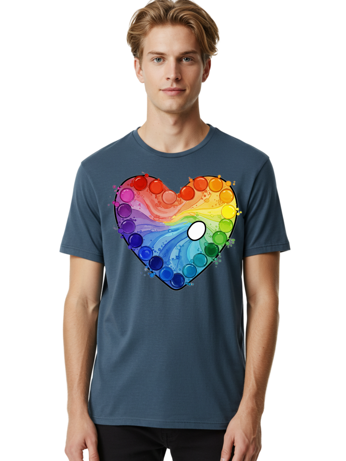 Pop-It-Heart-1 Men'S Graphic Tee, 100% Cotton, Comfortable Casual Summer Wear, Machine Washable, Vintage Camera, Old Camera, Antique Camera, Black Camera, Classic Photography, Photography Equipment, Nostalgic Device, Film Camera, Camera Art Baj698 22