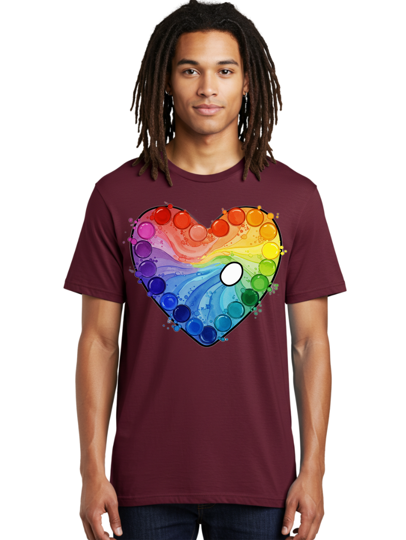 Pop-It-Heart-1 Men'S Graphic Tee, 100% Cotton, Comfortable Casual Summer Wear, Machine Washable, Vintage Camera, Old Camera, Antique Camera, Black Camera, Classic Photography, Photography Equipment, Nostalgic Device, Film Camera, Camera Art Baj698 20
