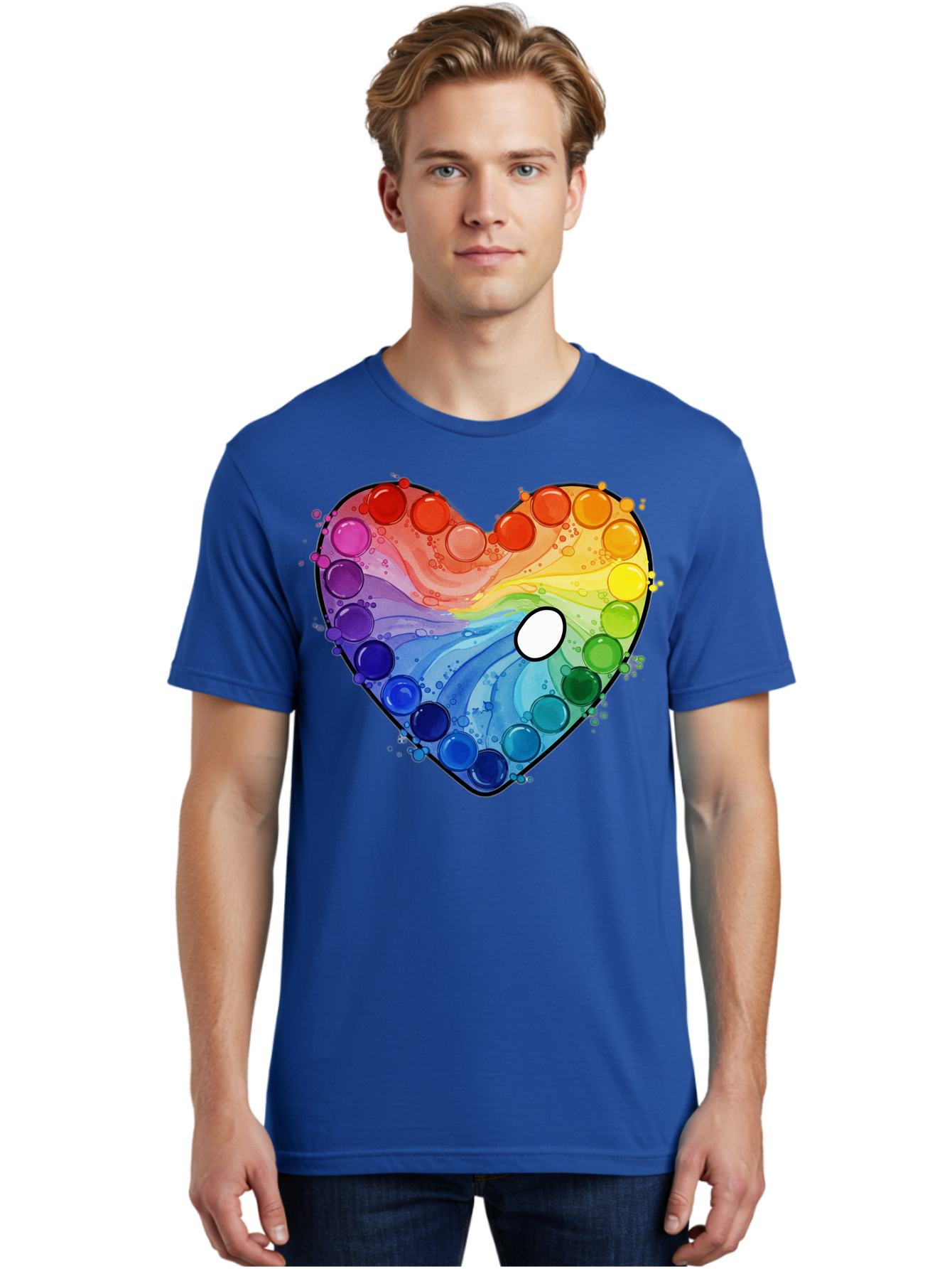 Pop-It-Heart-1 Men'S Graphic Tee, 100% Cotton, Comfortable Casual Summer Wear, Machine Washable, Vintage Camera, Old Camera, Antique Camera, Black Camera, Classic Photography, Photography Equipment, Nostalgic Device, Film Camera, Camera Art Baj698 30