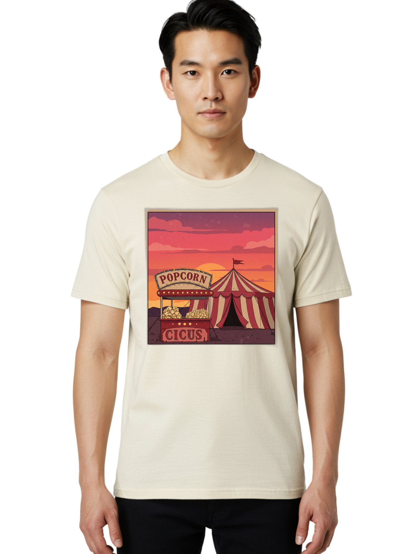 Popcorn-Cicus Men'S Graphic Tee, 100% Cotton, Comfortable Casual Summer Wear, Machine Washable, Vintage Camera, Old Camera, Antique Camera, Black Camera, Classic Photography, Photography Equipment, Nostalgic Device, Film Camera, Camera Art Baj700 16