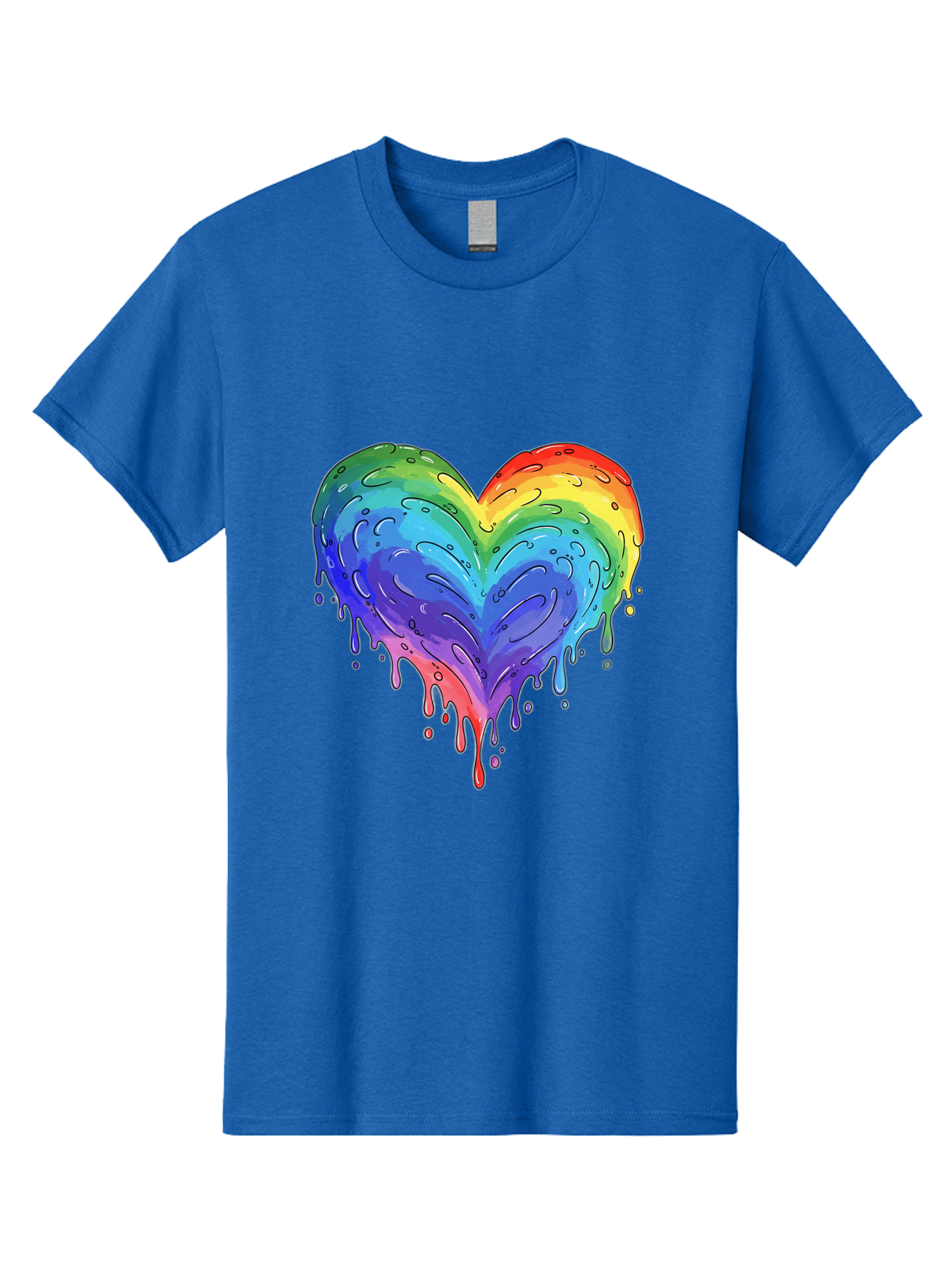 Rainbow-Dripping-Heart Men'S Graphic Tee, 100% Cotton, Comfortable Casual Summer Wear, Machine Washable, Vintage Camera, Old Camera, Antique Camera, Black Camera, Classic Photography, Photography Equipment, Nostalgic Device, Film Camera, Baj727 2