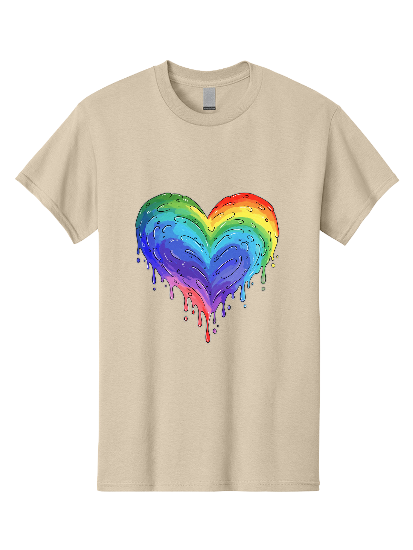 Rainbow-Dripping-Heart Men'S Graphic Tee, 100% Cotton, Comfortable Casual Summer Wear, Machine Washable, Vintage Camera, Old Camera, Antique Camera, Black Camera, Classic Photography, Photography Equipment, Nostalgic Device, Film Camera, Baj727 7