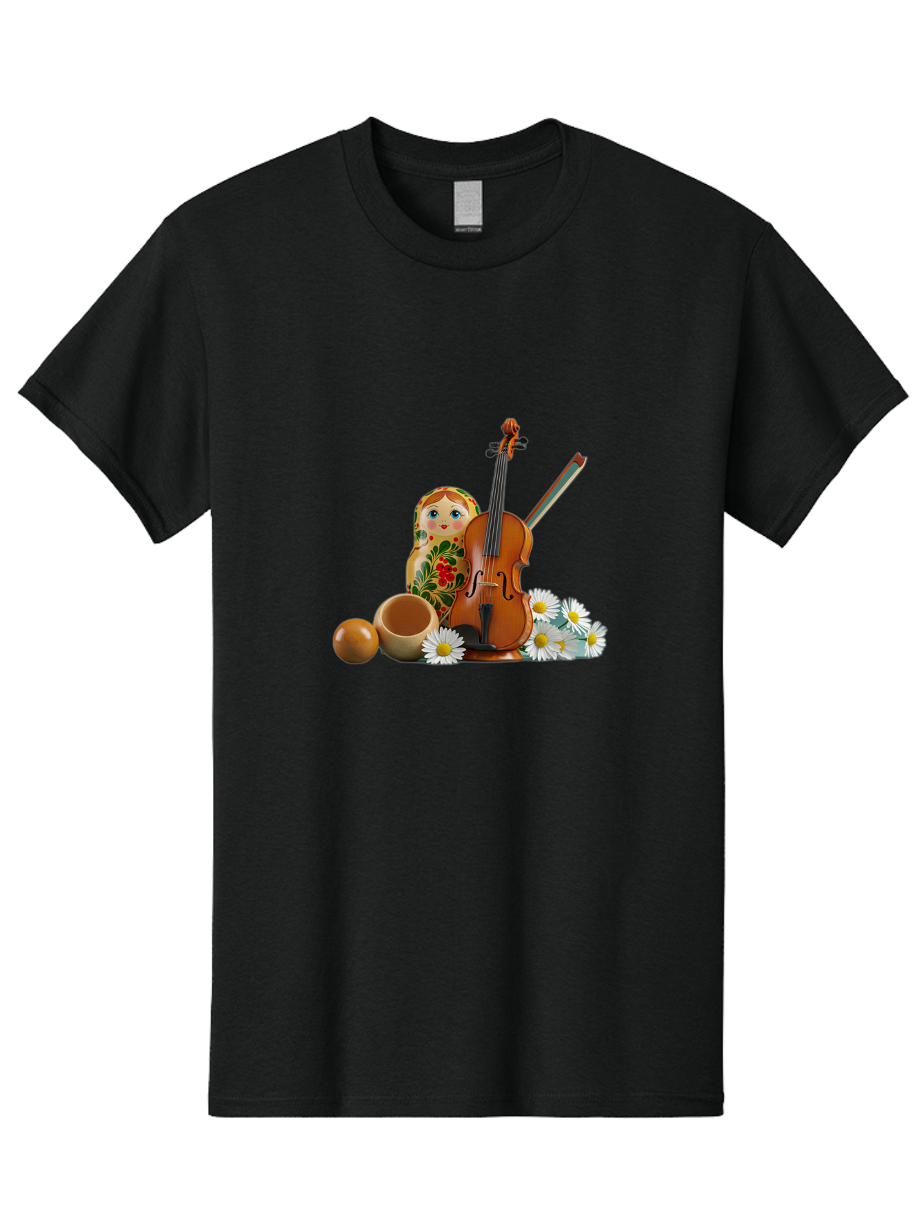 Russian-Doll-Violin Men'S Graphic Tee, 100% Cotton, Comfortable Casual Summer Wear, Machine Washable, Vintage Camera, Old Camera, Antique Camera, Black Camera, Classic Photography, Photography Equipment, Nostalgic Device, Film Camera, Baj751 6