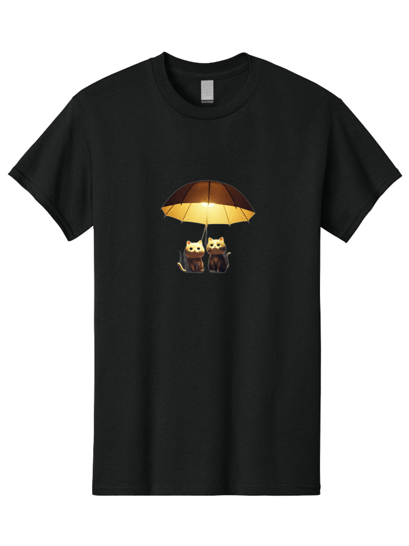 Two-Cats-Under-Umbrella Men'S Graphic Tee, 100% Cotton, Comfortable Casual Summer Wear, Machine Washable, Vintage Camera, Old Camera, Antique Camera, Black Camera, Classic Photography, Photography Equipment, Nostalgic Device, Film Camera, Baj832 15