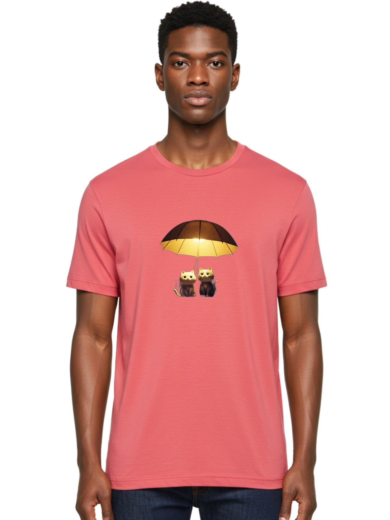 Two-Cats-Under-Umbrella Men'S Graphic Tee, 100% Cotton, Comfortable Casual Summer Wear, Machine Washable, Vintage Camera, Old Camera, Antique Camera, Black Camera, Classic Photography, Photography Equipment, Nostalgic Device, Film Camera, Baj832 18