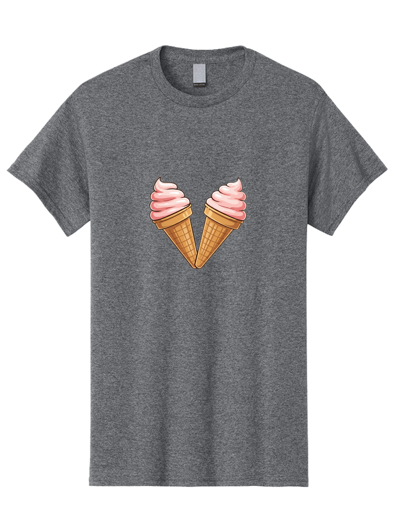 Two-Ice-Cream-Cones Men'S Graphic Tee, 100% Cotton, Comfortable Casual Summer Wear, Machine Washable, Vintage Camera, Old Camera, Antique Camera, Black Camera, Classic Photography, Photography Equipment, Nostalgic Device, Film Camera, Baj833 10