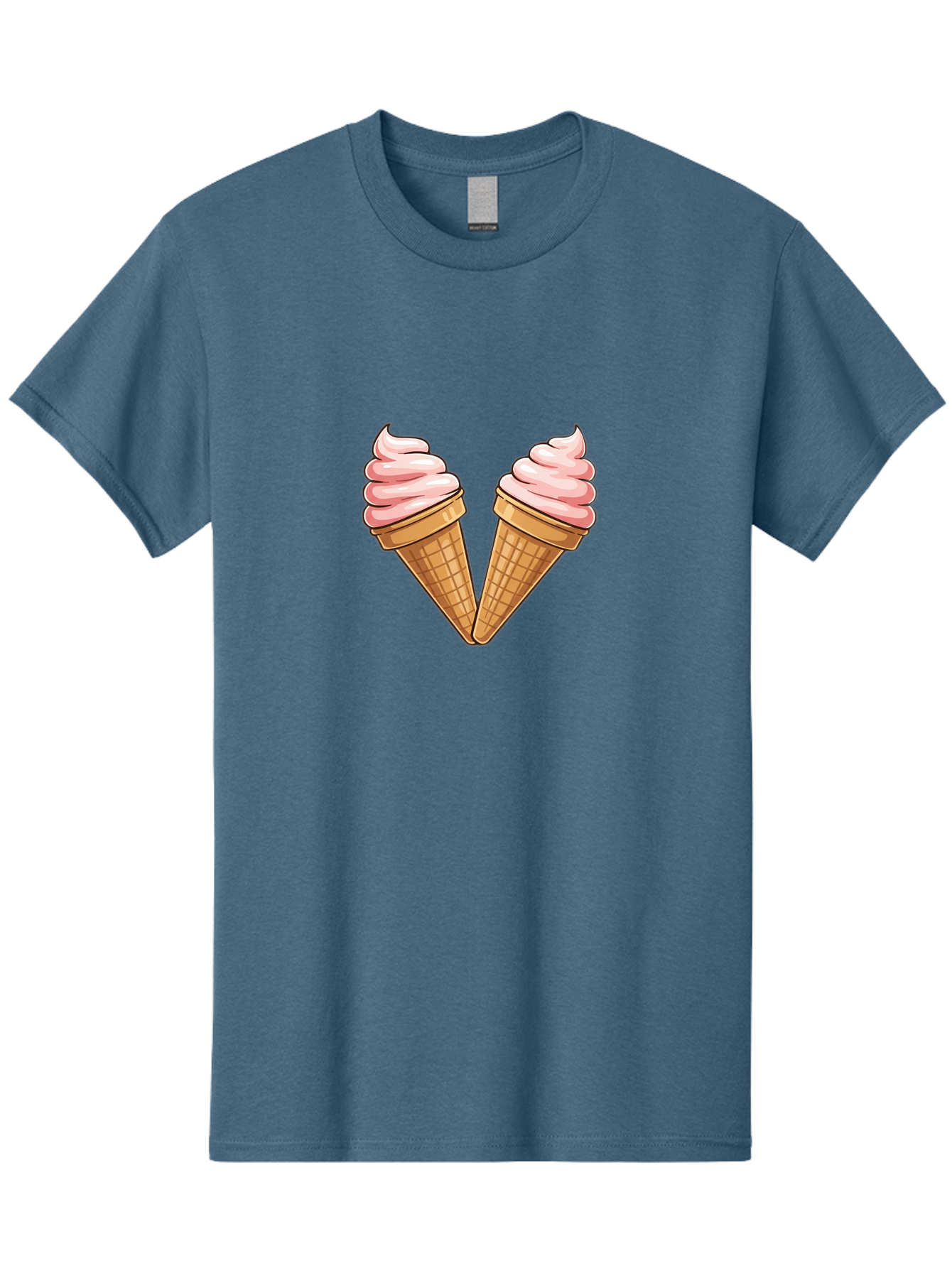 Two-Ice-Cream-Cones Men'S Graphic Tee, 100% Cotton, Comfortable Casual Summer Wear, Machine Washable, Vintage Camera, Old Camera, Antique Camera, Black Camera, Classic Photography, Photography Equipment, Nostalgic Device, Film Camera, Baj833 1