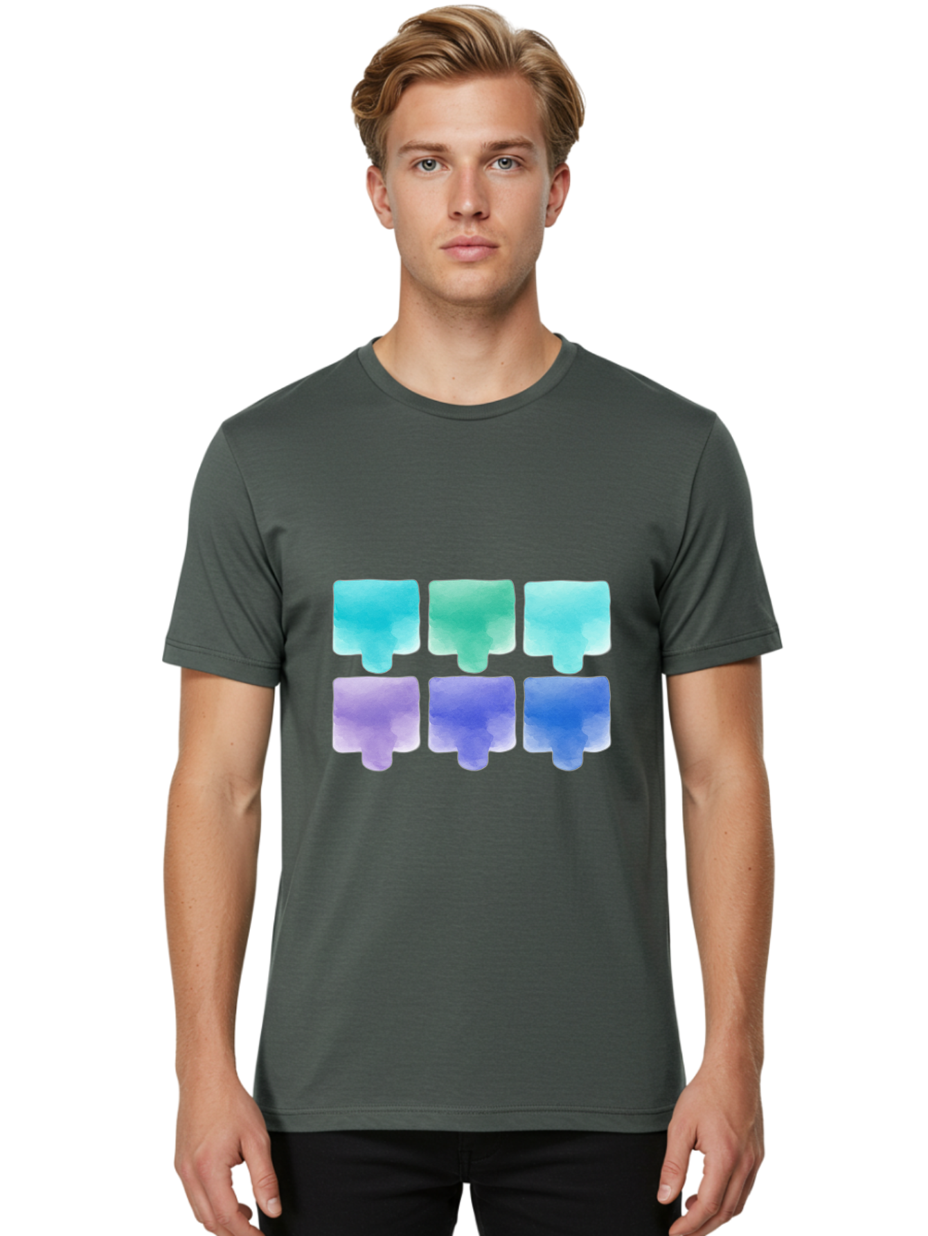 Watercolor-Popsicles Men'S Graphic Tee, 100% Cotton, Comfortable Casual Summer Wear, Machine Washable, Vintage Camera, Old Camera, Antique Camera, Black Camera, Classic Photography, Photography Equipment, Nostalgic Device, Film Camera, Baj868 23